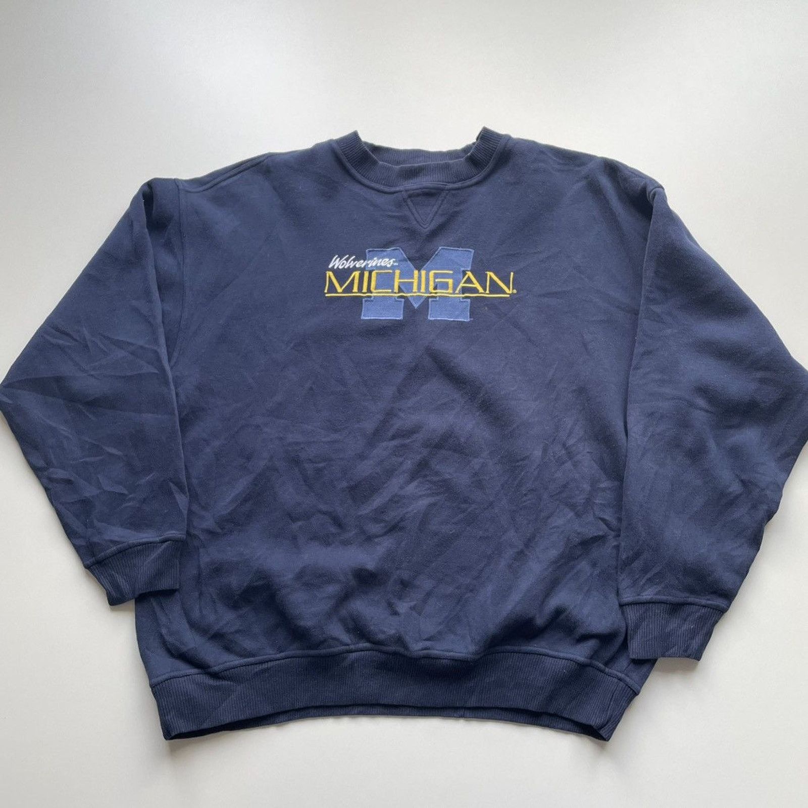 NCAA Vintage 90s University Michigan Wolverines NCAA Crewneck XXL Size US XXL / EU 58 / 5 - 1 Thumbnail