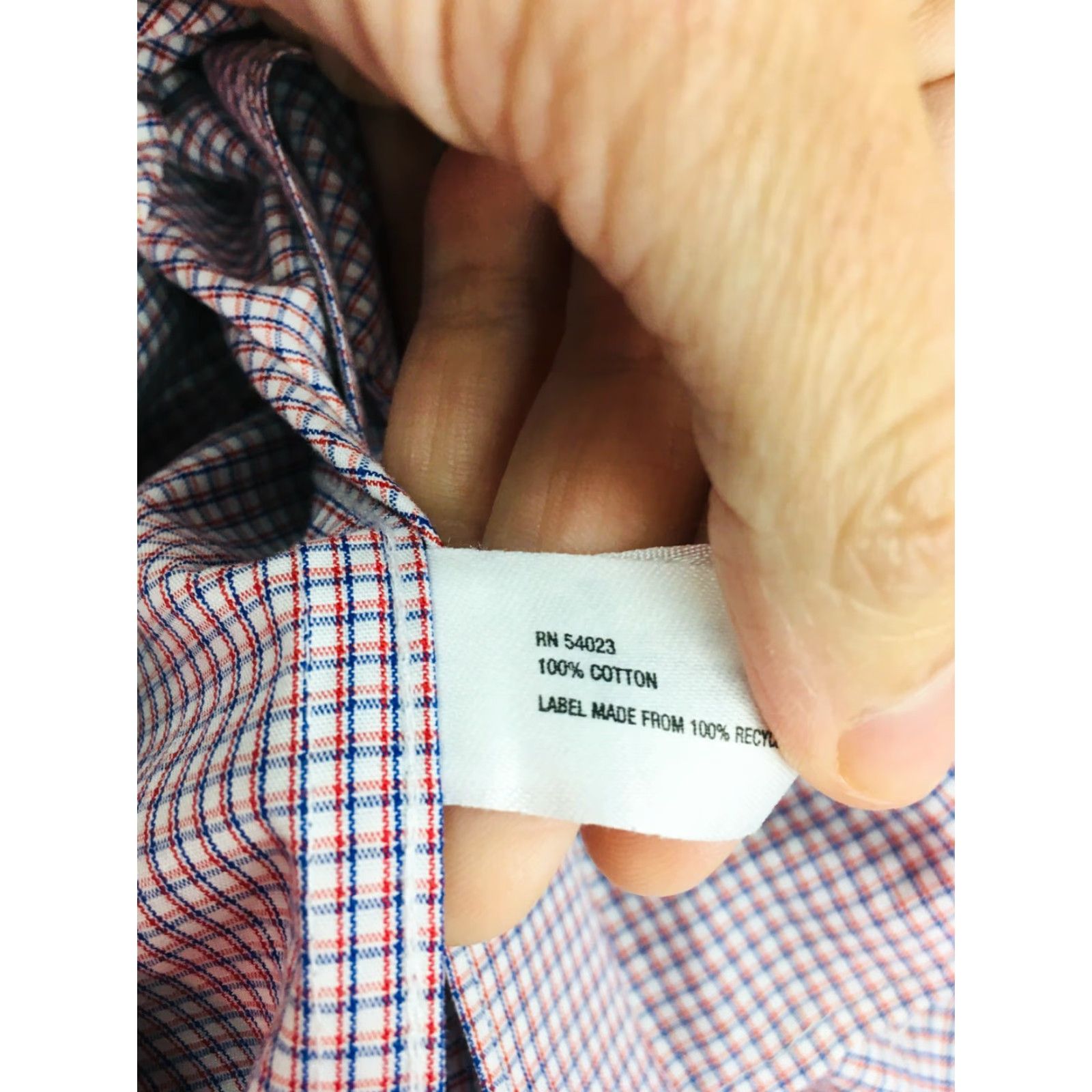 Gap Gap Shirt Men Slim Fit Check Button Up Long Sleeve White Red Blue - Small - Casual Shirt Size US S / EU 44-46 / 1 - 5 Thumbnail
