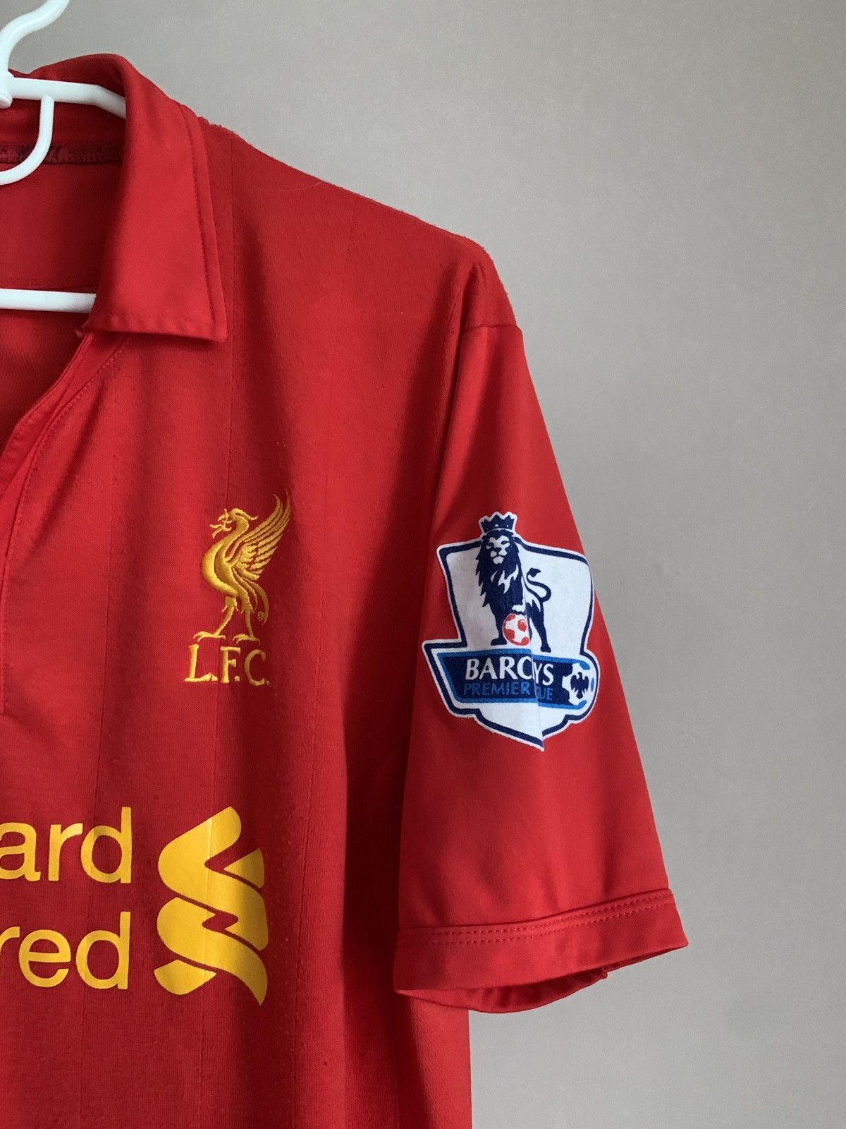Warrior Liverpool FC 2012 2013 home Gerrard soccer football jersey Size US XL / EU 56 / 4 - 4 Thumbnail