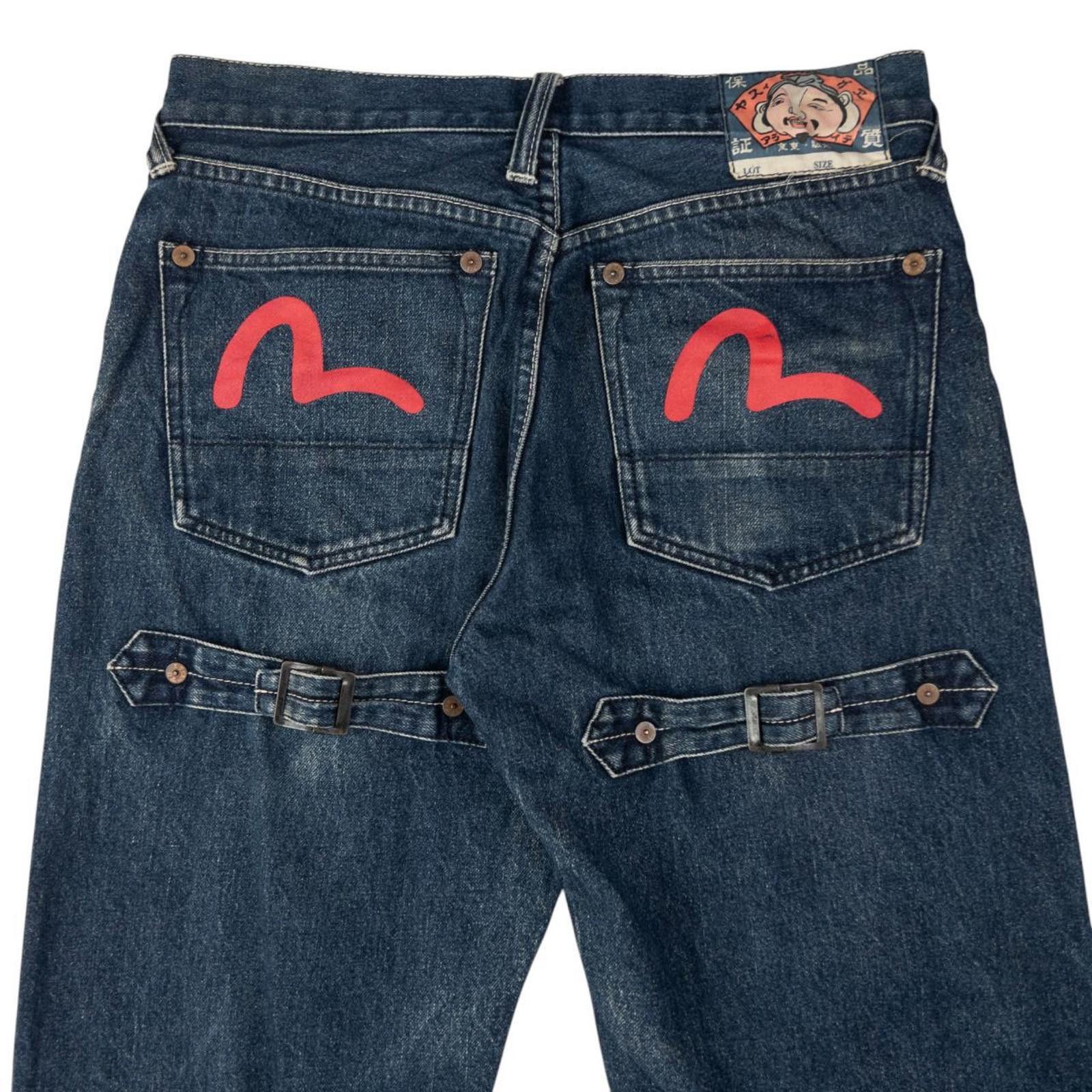 Evisu Vintage Evisu Double Gull Bondage Buckle Back Jeans Size W30 Size US 30 / EU 46 - 3 Thumbnail