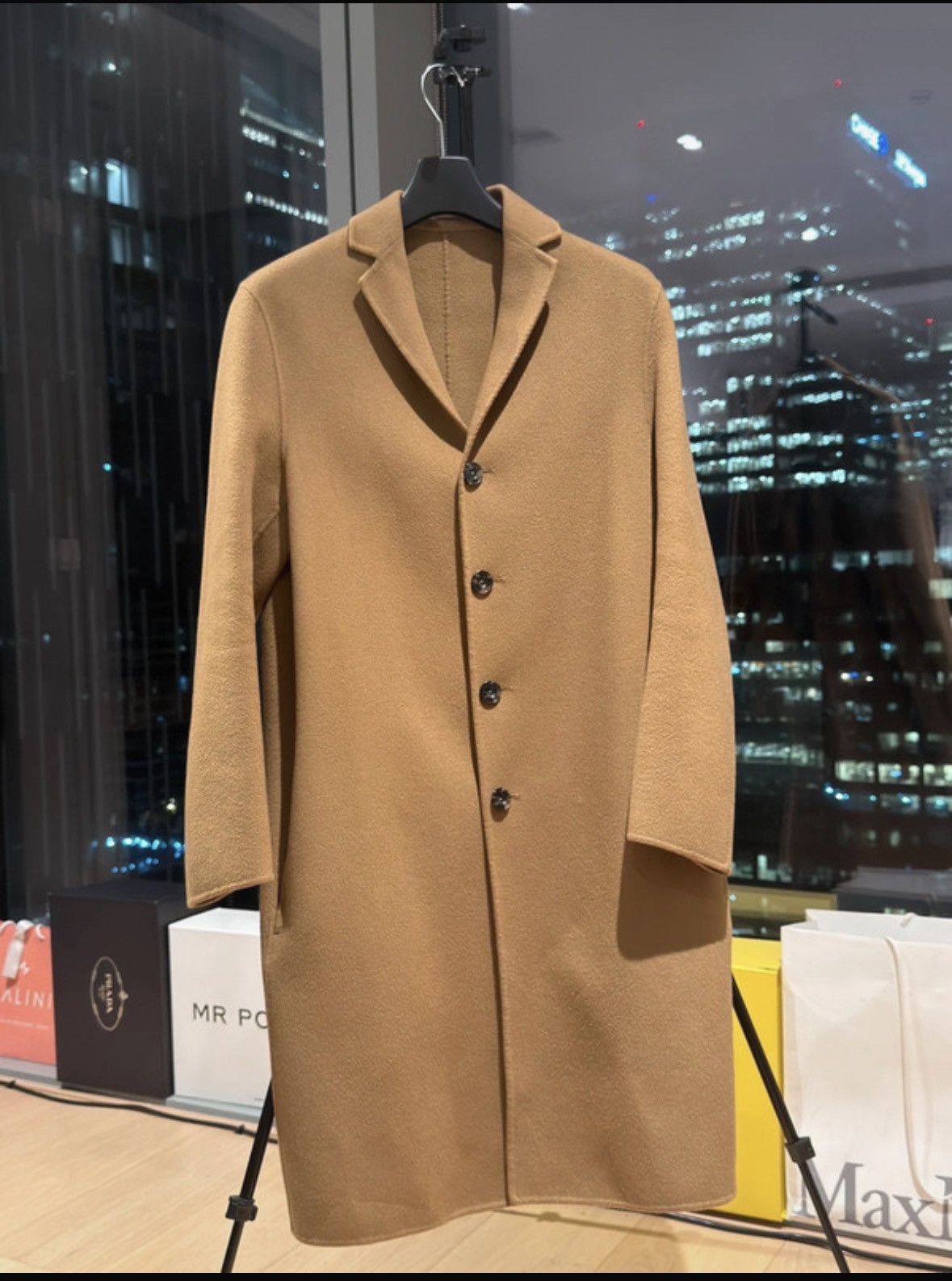 Acne Studios CHARLIE LIGHTER WEIGHT WOOL/CASHMERE COAT Size US M / EU 48-50 / 2 - 1 Thumbnail