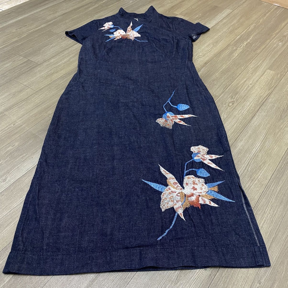 Japanese Brand × Vintage Junko Shimada Embroidery Japnese Style DRESS Size S / US 4 / IT 40 - 4 Thumbnail
