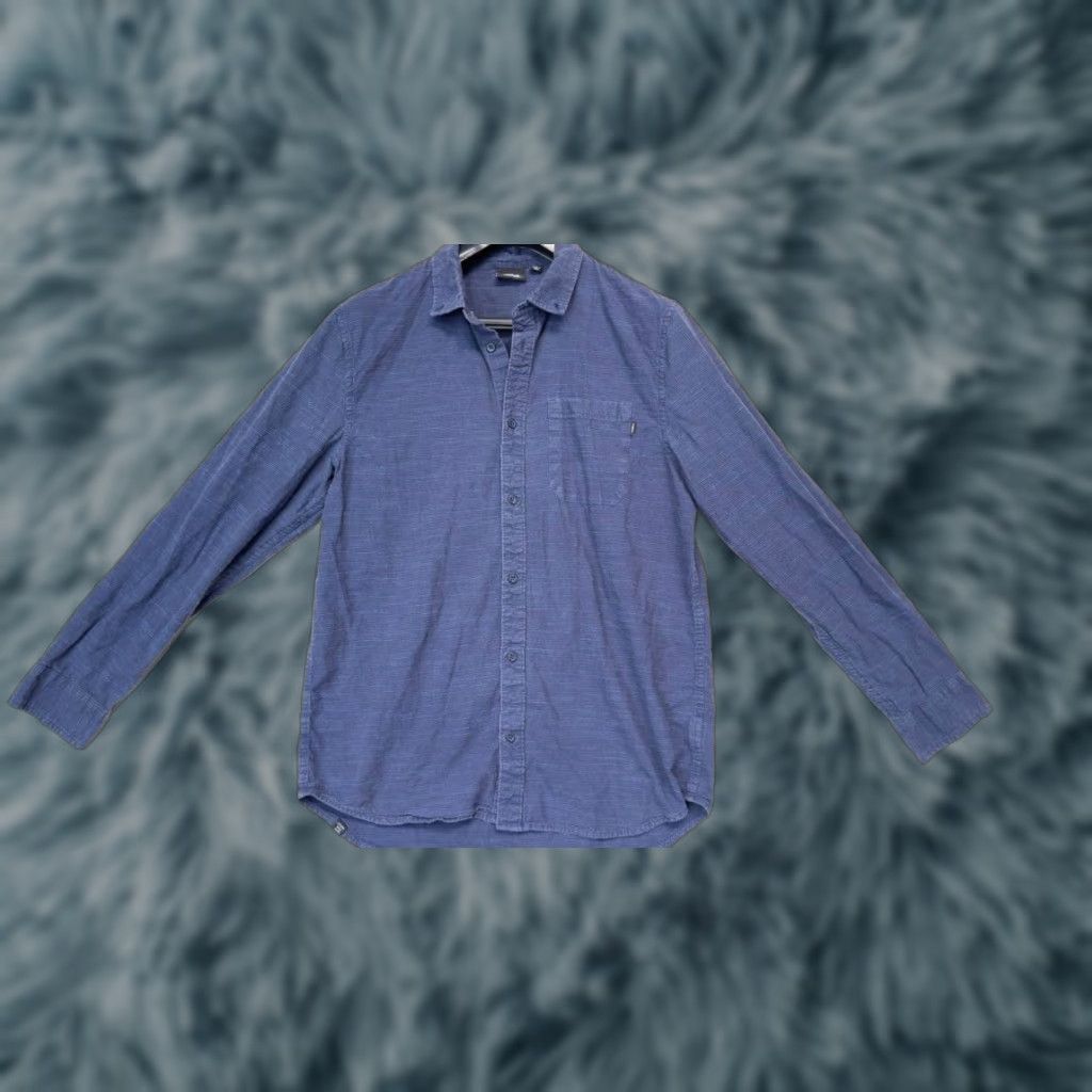 Vans VANS Button-Up Shirt Blue Long Sleeve Men L Slim Casual Shirt Size US L / EU 52-54 / 3 - 1 Thumbnail