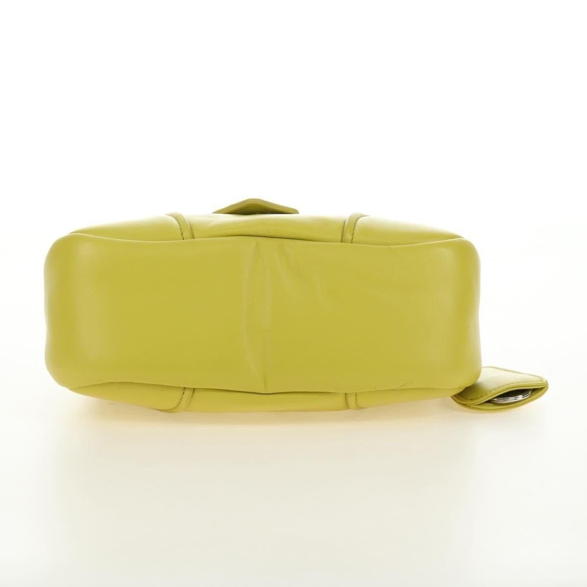 Prada Prada Saffiano Galleria Handbag Yellow Size ONE SIZE - 6 Thumbnail