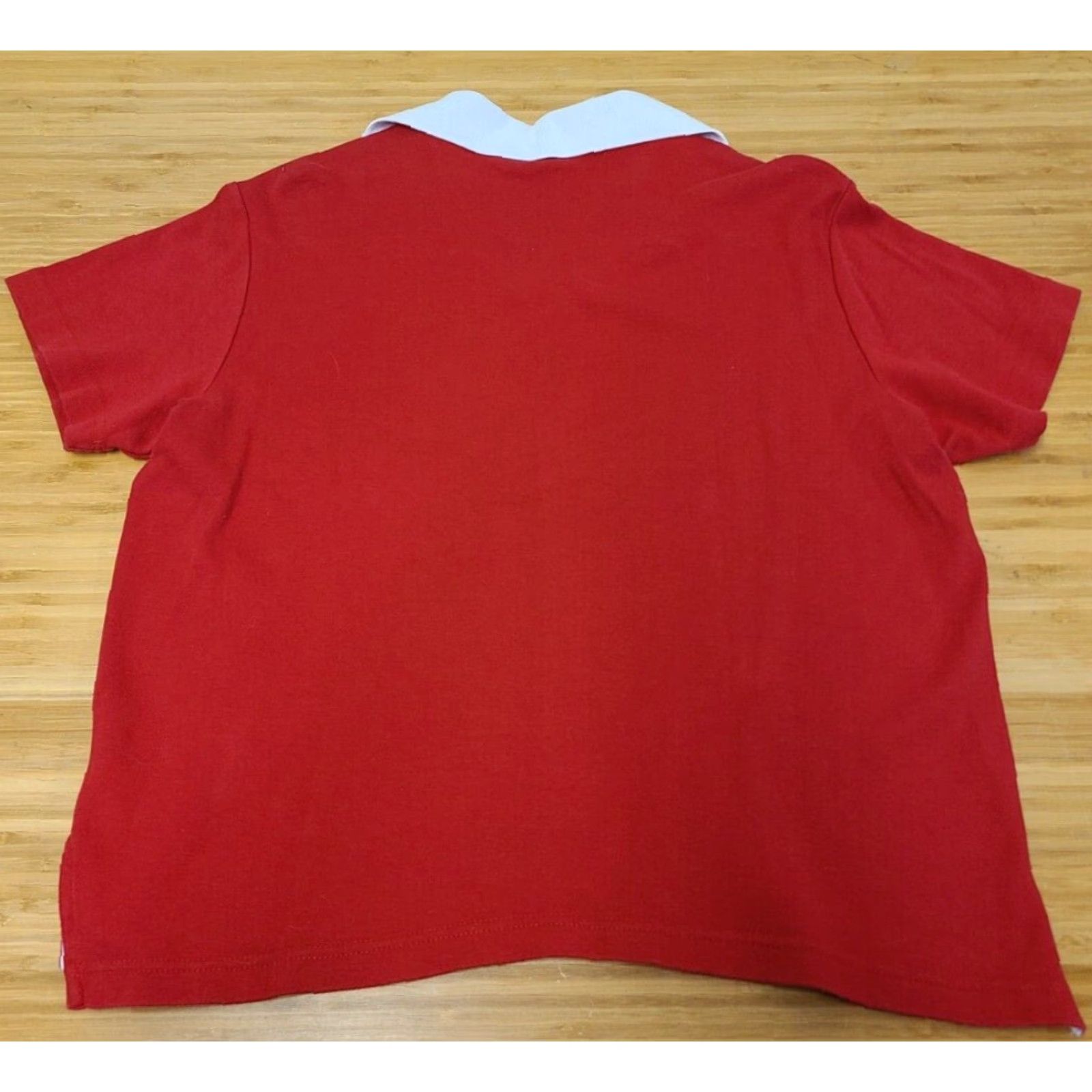 Disney VINTAGE Disney Polo Shirt Women Size XL Red Mickey Mouse 90s Polo Shirt Womens Regular Cotton Short Sleeve Collared Shirt Size XL / US 12-14 / IT 48-50 - 4 Thumbnail