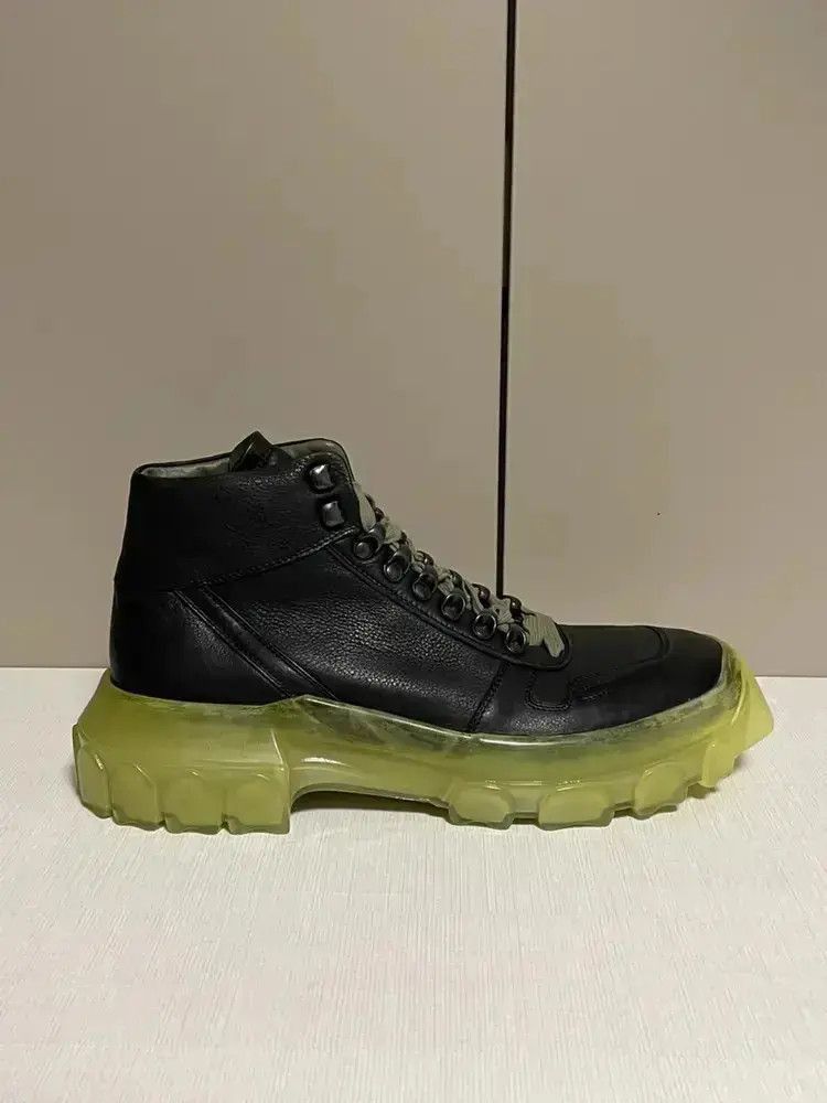 Rick Owens Sz 43.5 Rick Owens Leather Heavy Bottom Boots Size US 10.5 / EU 43-44 - 2 Thumbnail