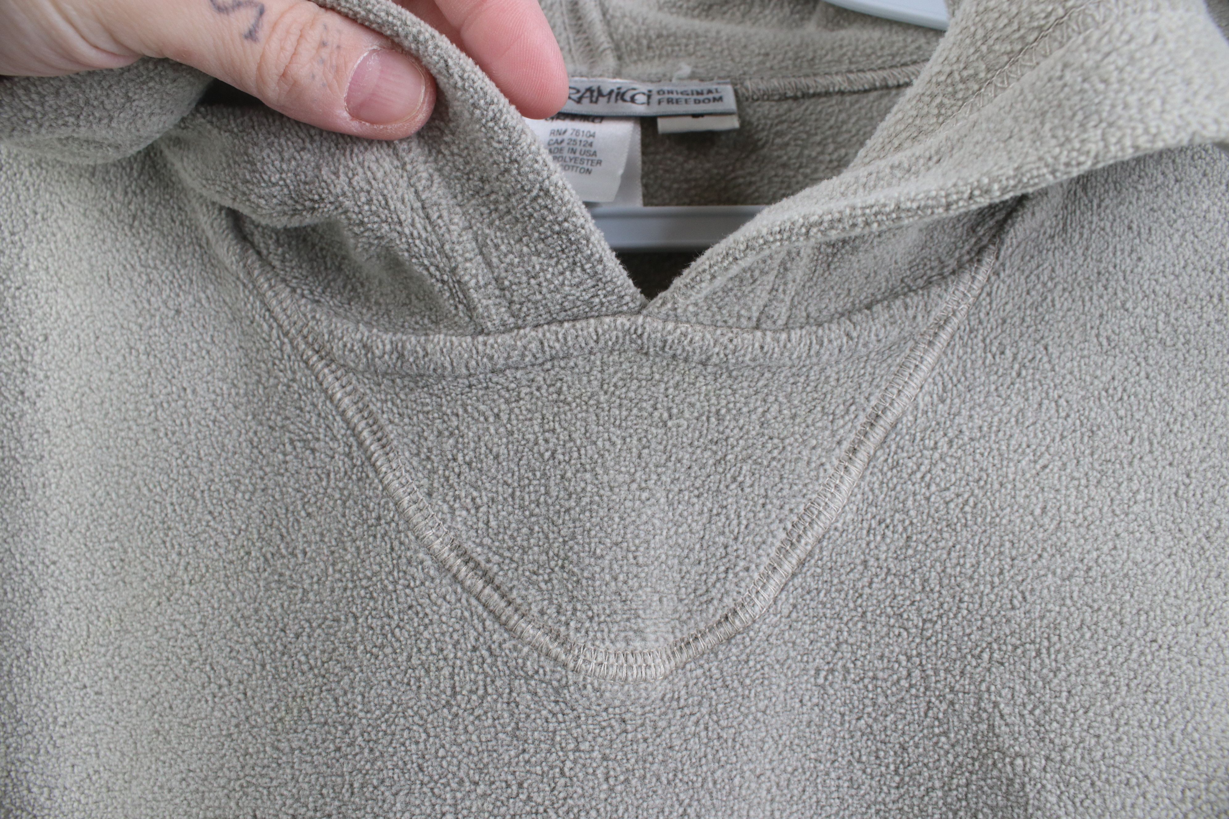 Gramicci Vintage 90s Gramicci Original Freedom Fleece Hoodie Gray USA Size L / US 10 / IT 46 - 4 Thumbnail