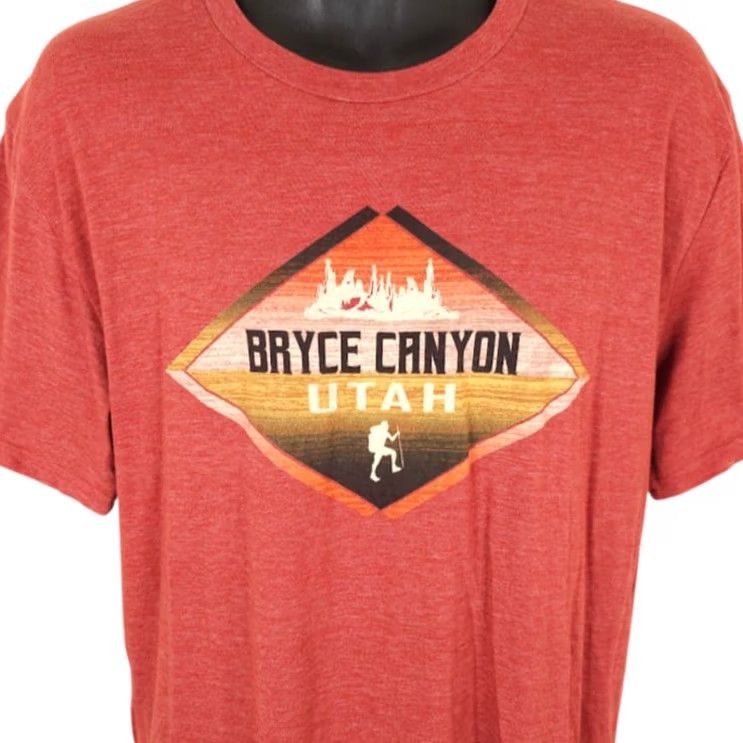 Vintage Bryce Canyon National Park T Shirt Mens Size Medium Orange Utah Travel Tee Size US M / EU 48-50 / 2 - 2 Thumbnail