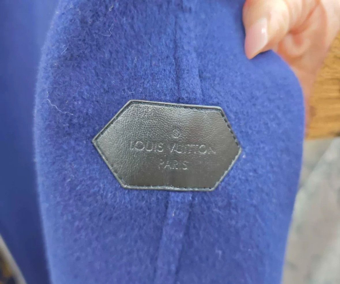 Louis Vuitton Louis Vuitton Blue leather label wool hooded coat Size US S / EU 44-46 / 1 - 5 Thumbnail