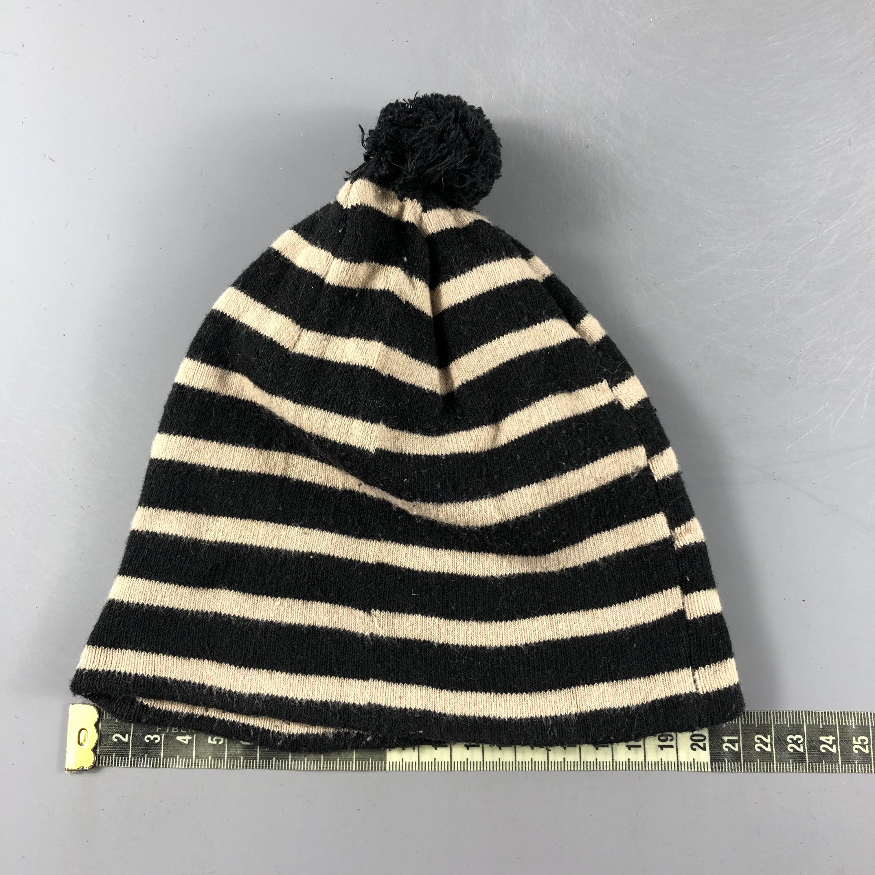 Japanese Brand × Vintage Unknown Stripe Slouchy Beanie Snow Hat Snow Cap -D327 Size ONE SIZE - 3 Thumbnail