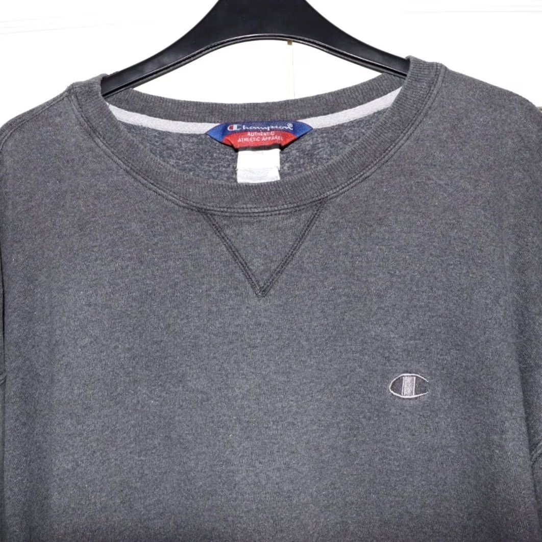 Champion VINTAGE Champion Sweatshirt XXL Tall Mens Grey Pullover 2XL Retro Top Size US XXL / EU 58 / 5 - 3 Thumbnail