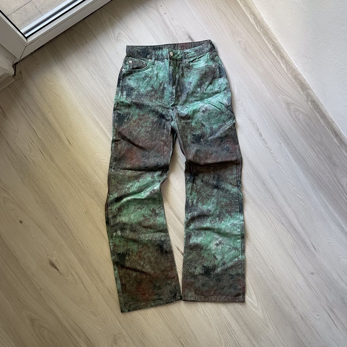Vintage Jeans Dirty Pants Faded Crash Denim Thrashed y2k Distressed Size US 32 / EU 48 - 1 Thumbnail