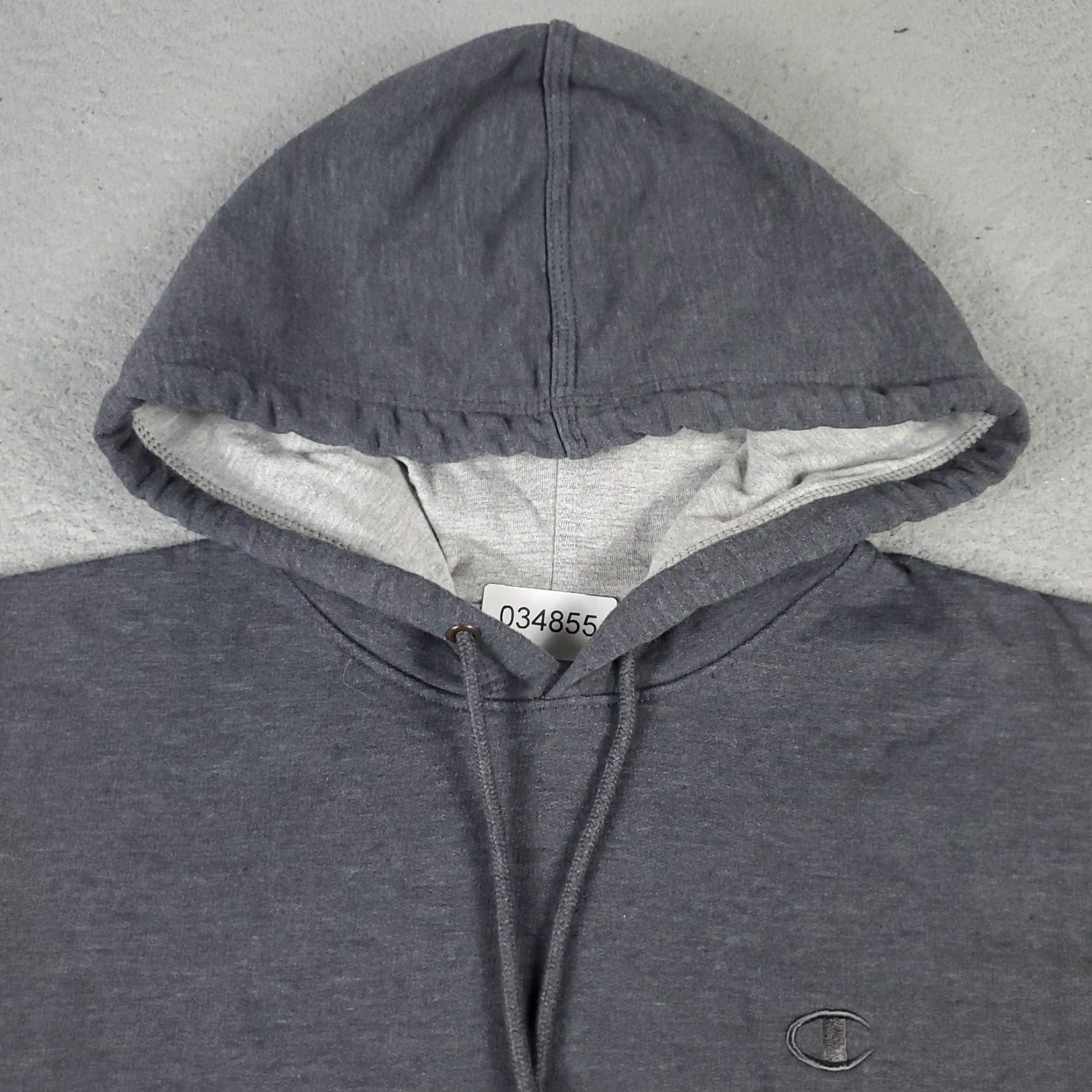 Champion VINTAGE Champion Men's Hoodie Pullover Sweatshirt S Gray Casual Fleece Logo Modern Size US S / EU 44-46 / 1 - 3 Thumbnail