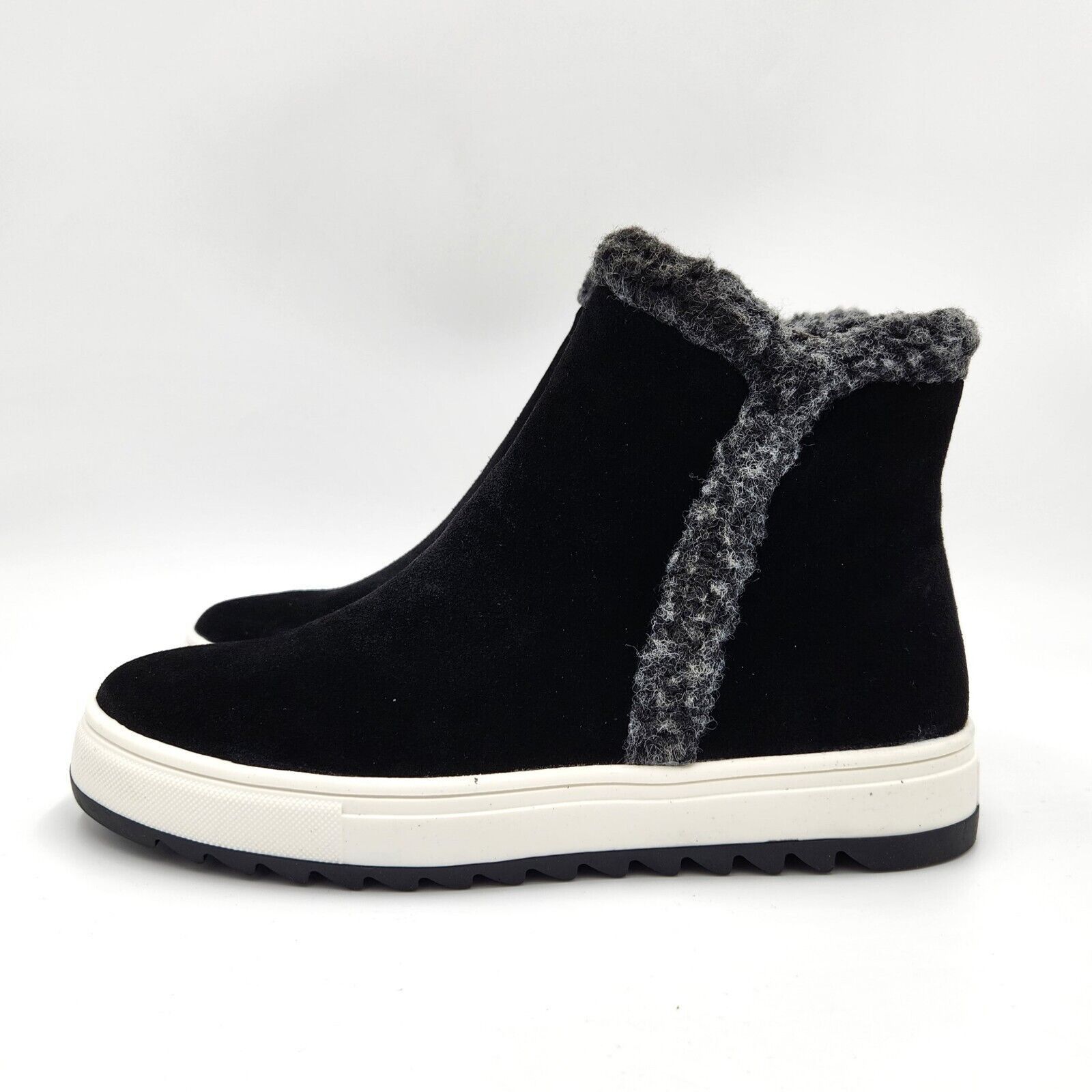 The Unbranded Brand Aqua Women Black Suede Waterproof Pull-On Sneakers Size 7.5 Size US 7.5 / IT 37.5 - 5 Thumbnail