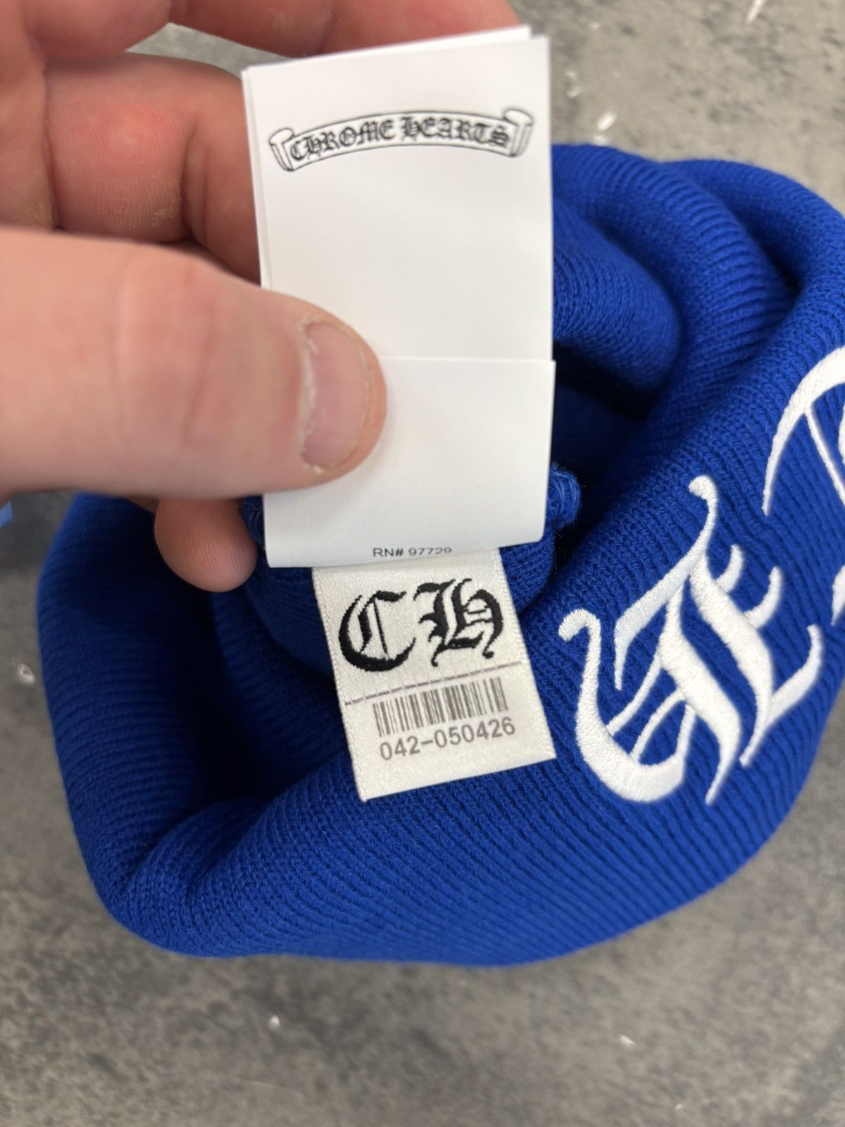 Chrome Hearts DS chrome hearts OS blue beanie Size ONE SIZE - 5 Thumbnail