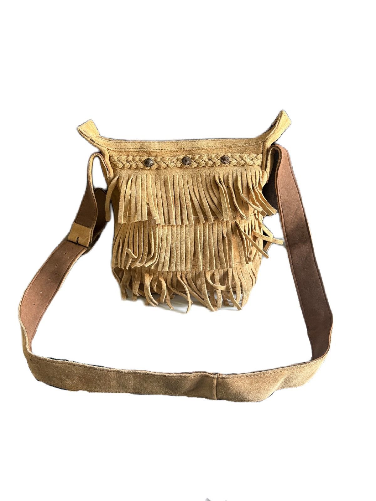 Minnetonka GENUINE LEATHER MINNETONKA FRINGED SLING BAG Size ONE SIZE - 1 Thumbnail