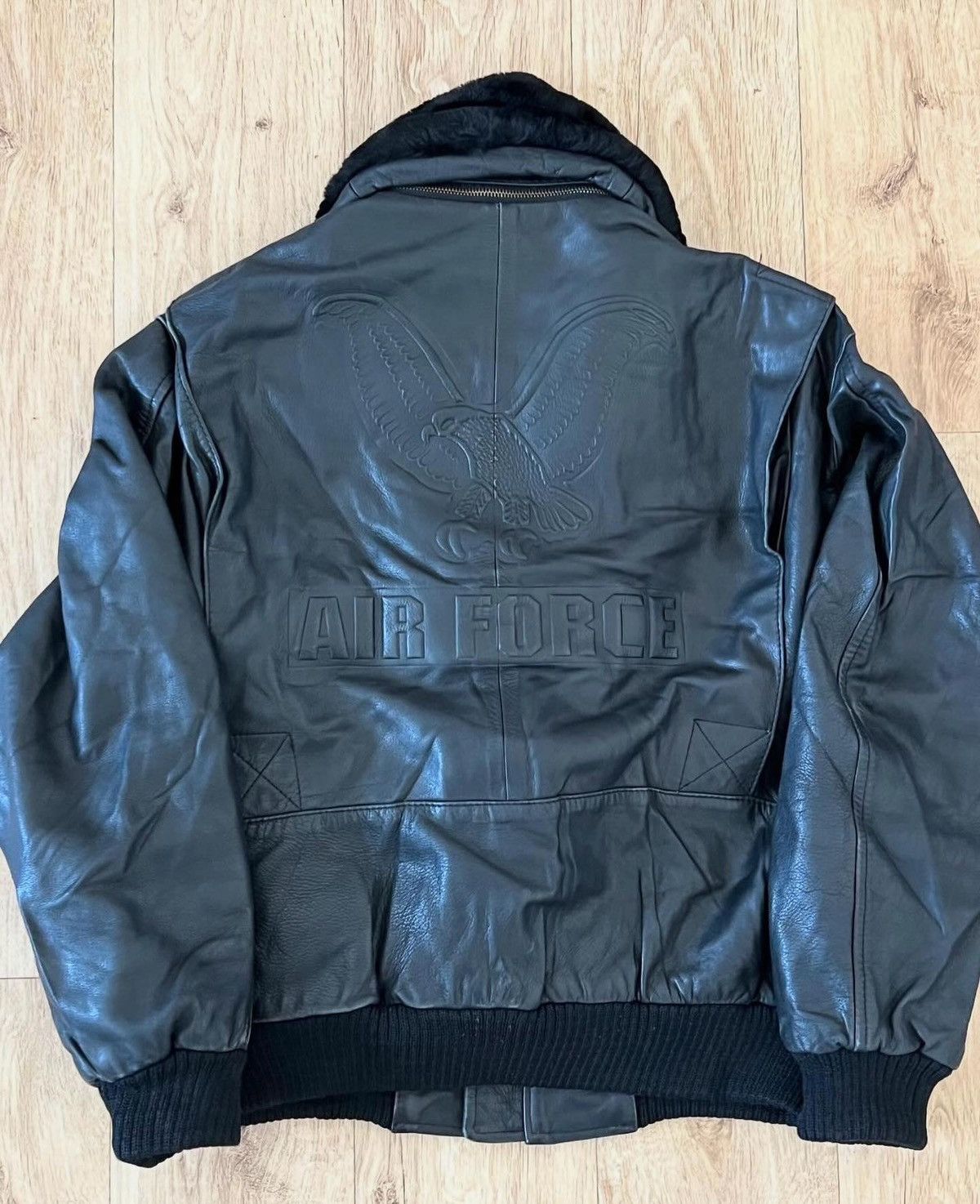 Vintage Air force vintage leather jacket 70s Size US M / EU 48-50 / 2 - 2 Thumbnail