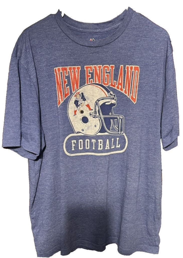 Majestic New England Patriots Majestic T-Shirt Men's Size XL Blue Size US XL / EU 56 / 4 - 1 Thumbnail