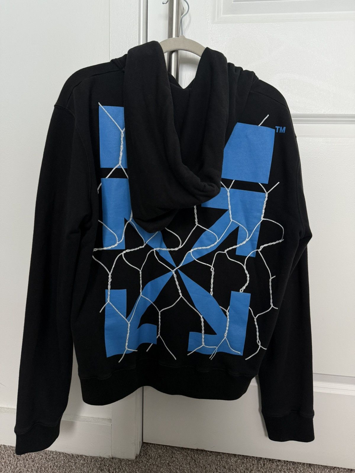 Off-White Off-White c/o Virgil Abloh Fence Arrows Hoodie SS20 Size US M / EU 48-50 / 2 - 2 Thumbnail