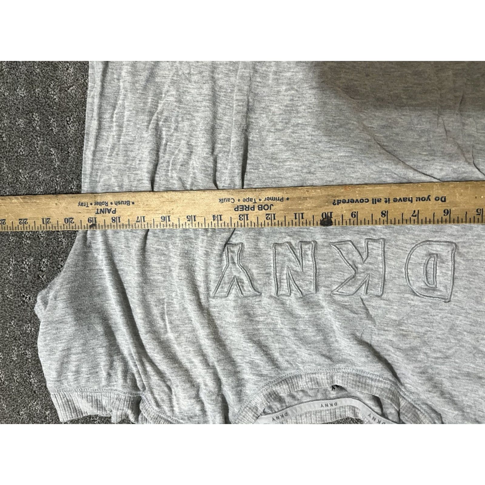 DKNY DKNY Women's Crew Neck T-Shirt Sz Medium Gray Logo Pullover Casual Fall Spring Winter Size M / US 6-8 / IT 42-44 - 4 Thumbnail