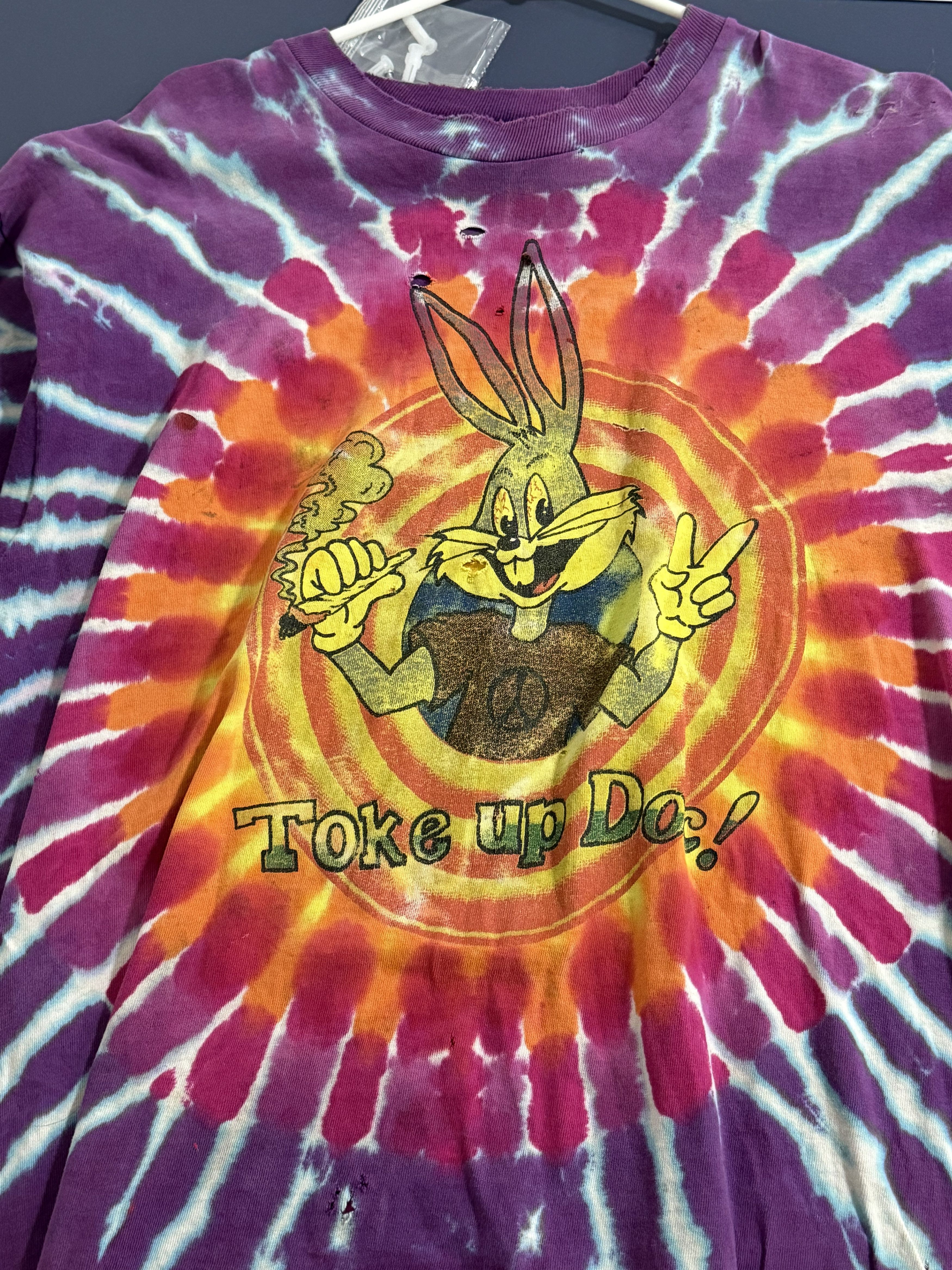 Fruit Of The Loom Shroomy toons very vintage early 90s late 80s distressed Size US XL / EU 56 / 4 - 4 Thumbnail