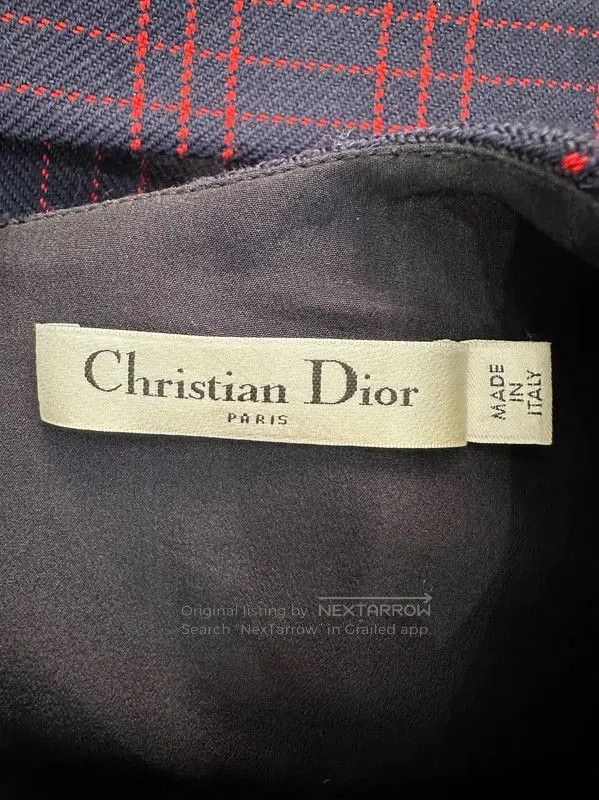 Dior Dior Burgundy Wool Dress for Women . Size M / US 6-8 / IT 42-44 - 4 Thumbnail