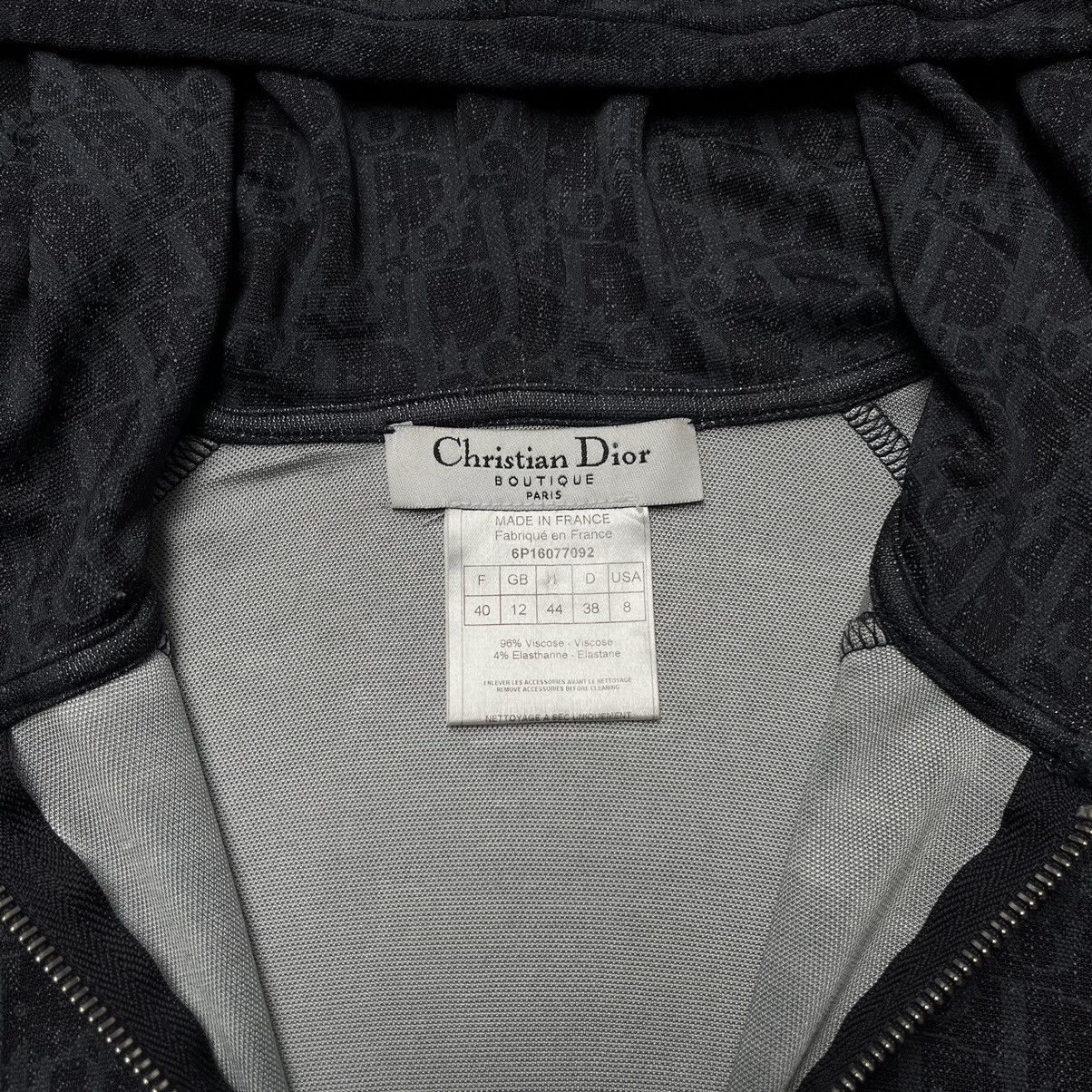 Christian Dior Monsieur × Dior 00'S Christian Dior Navy Blue Oblique Patterned Front Hooded Size M / US 6-8 / IT 42-44 - 8 Thumbnail
