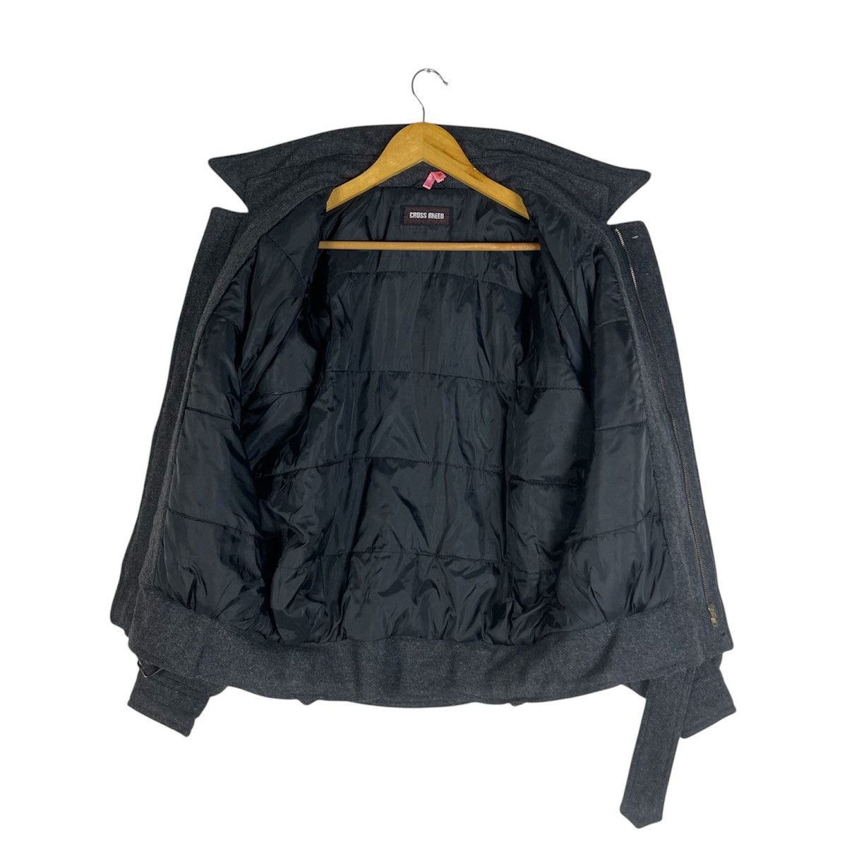 Issey Miyake Vintage Issey Miyake Inspired Cross Breed Wool Bomber Style Size US L / EU 52-54 / 3 - 3 Thumbnail