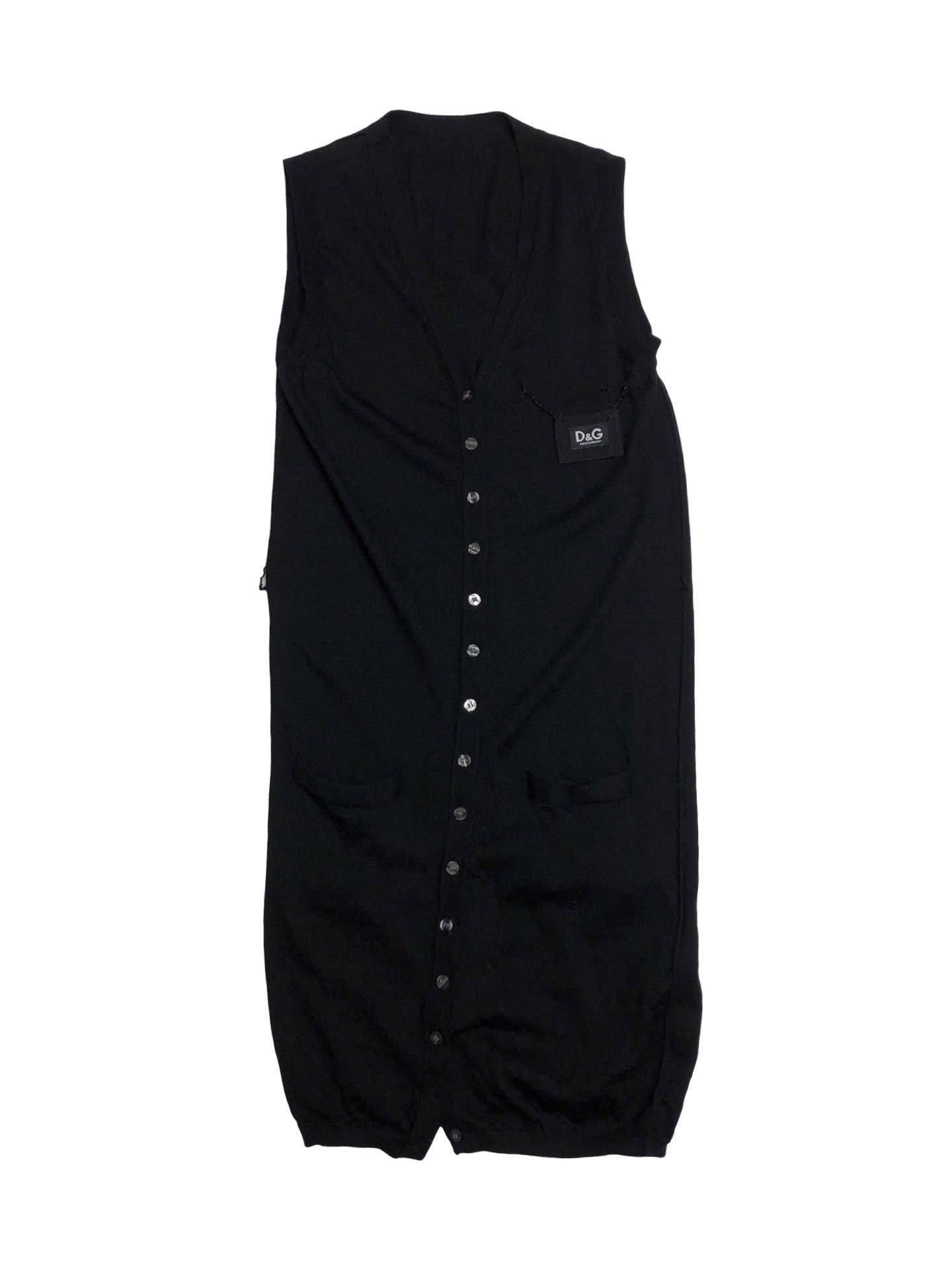 Dolce & Gabbana D&G Long Sleeveless Cardigan Size S / US 4 / IT 40 - 1 Thumbnail