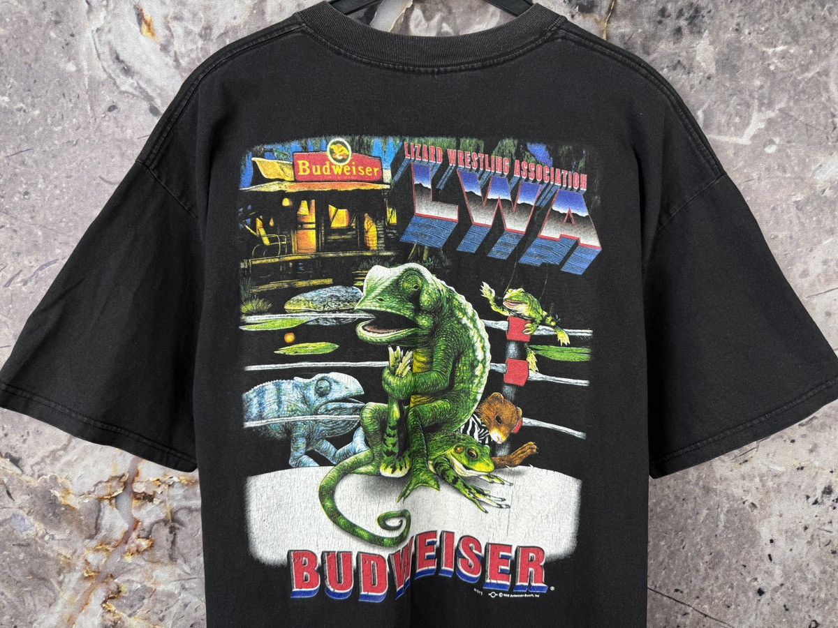 Budweiser Vintage 1998 Budweiser Chameleon T-Shirt Double Sided Beer Size US XL / EU 56 / 4 - 12 Thumbnail