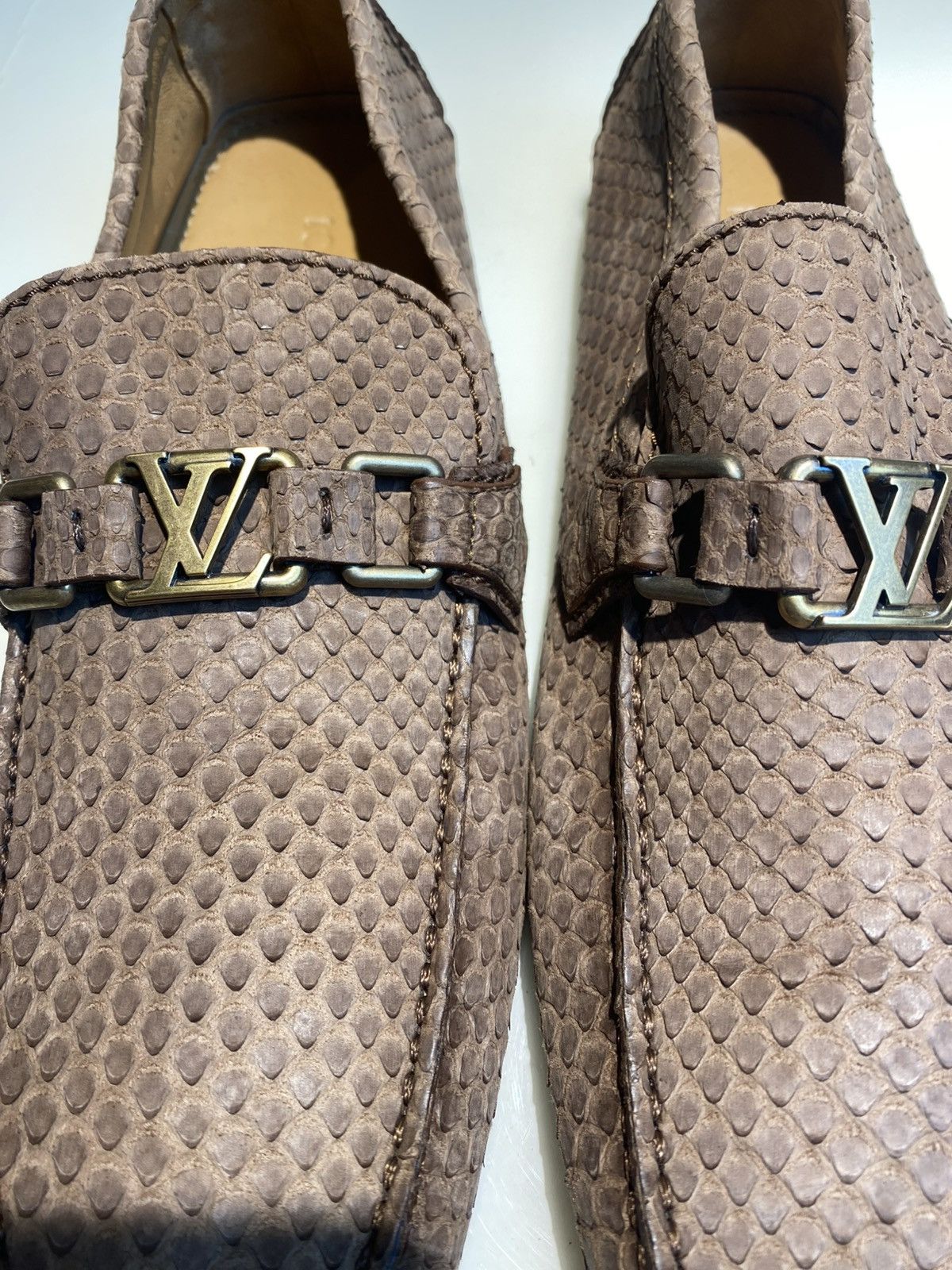 Louis Vuitton Louis Vuitton Python Monte Carlo Loafers Size9 Size US 9 / EU 42 - 6 Thumbnail