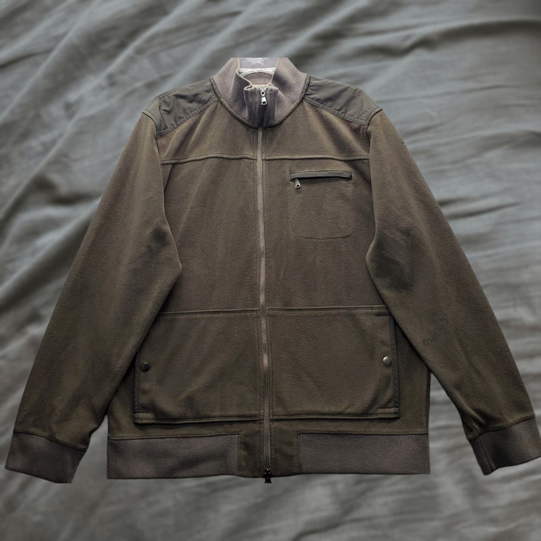 Banana Republic Banana Republic Jacket Womens XL Green Fleece Full Zip EUC Size XL / US 12-14 / IT 48-50 - 1 Thumbnail