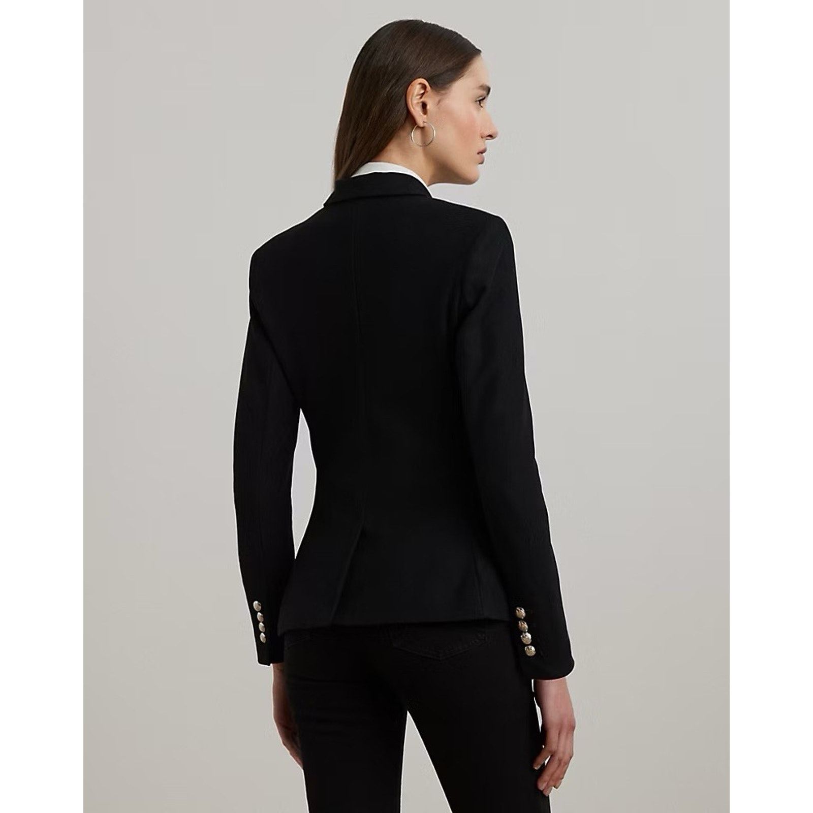 Lauren Ralph Lauren NWT Ralph Lauren Polo Women's Bullion Jacquard Blazer Black Size M / US 6-8 / IT 42-44 - 12 Thumbnail