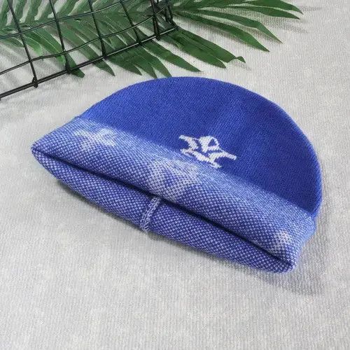 Other Blue Knit Slouchy Beanie Hat 2024 Size ONE SIZE - 3 Thumbnail