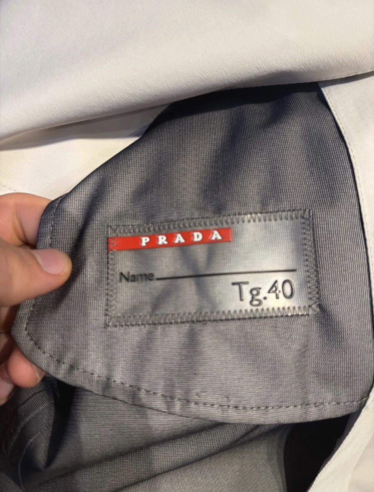 Prada Prada Double Breasted Wind Stopper Waterproof Coat Size L / US 10 / IT 46 - 15 Thumbnail