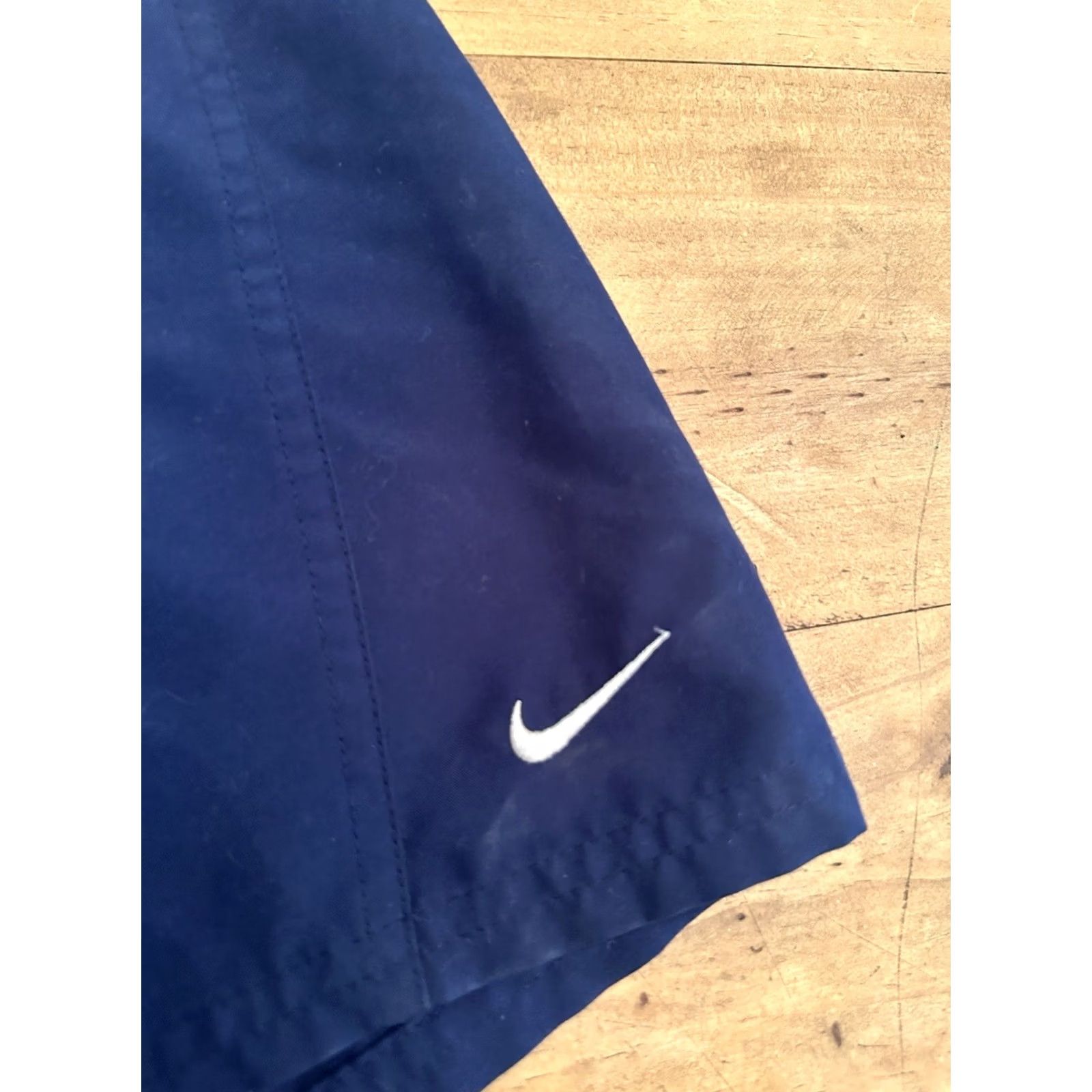 Nike VINTAGE Nike Swim Trunk Men’s Medium Blue Embroidered Swoosh Nylon Shorts Size US 31 - 2 Thumbnail