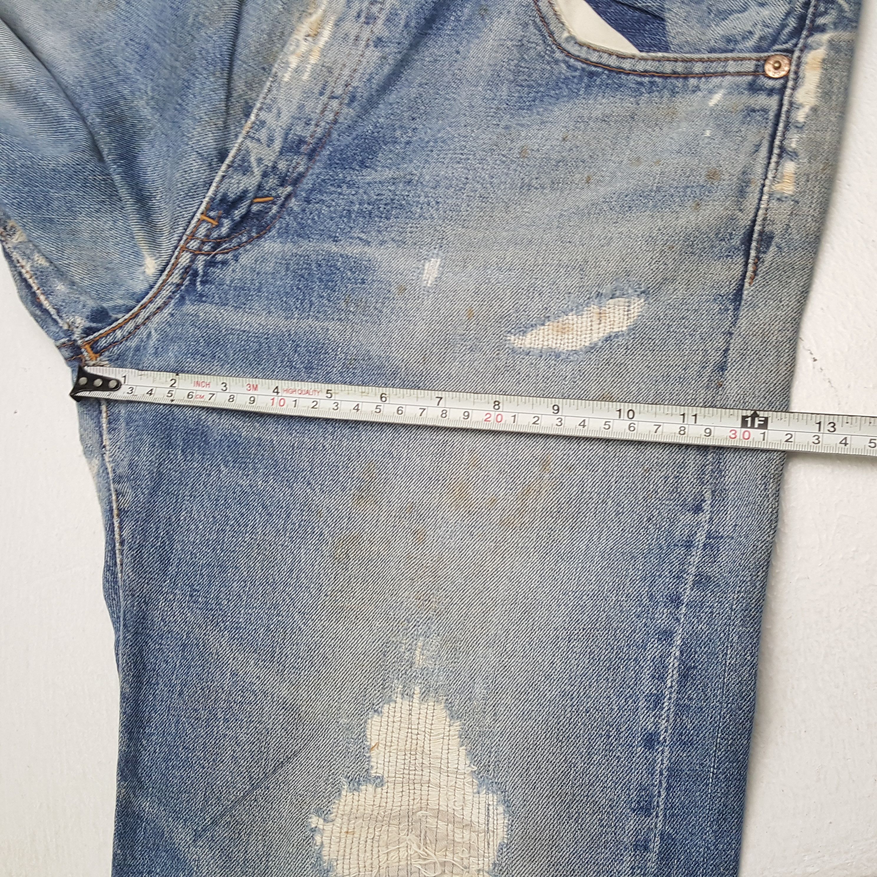 Levi's × Vintage LEVI'S Streetwear Style Distressed Jeans Size US 31 - 9 Thumbnail