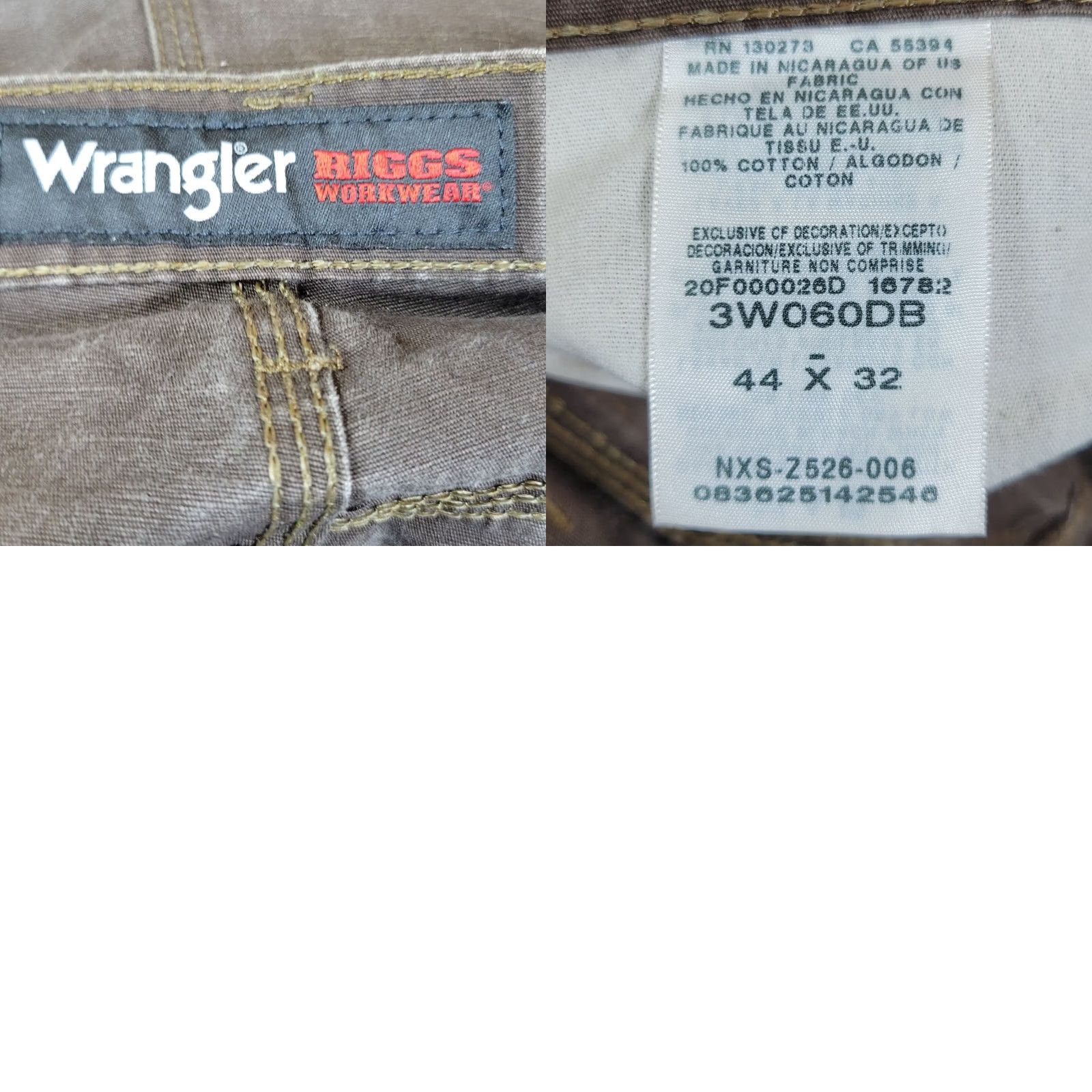 Wrangler Wrangler Riggs Pants Men 44x32 Brown Ranger Cargo Ripstop Cordura Carpenter Work Size US 44 / EU 60 - 9 Thumbnail