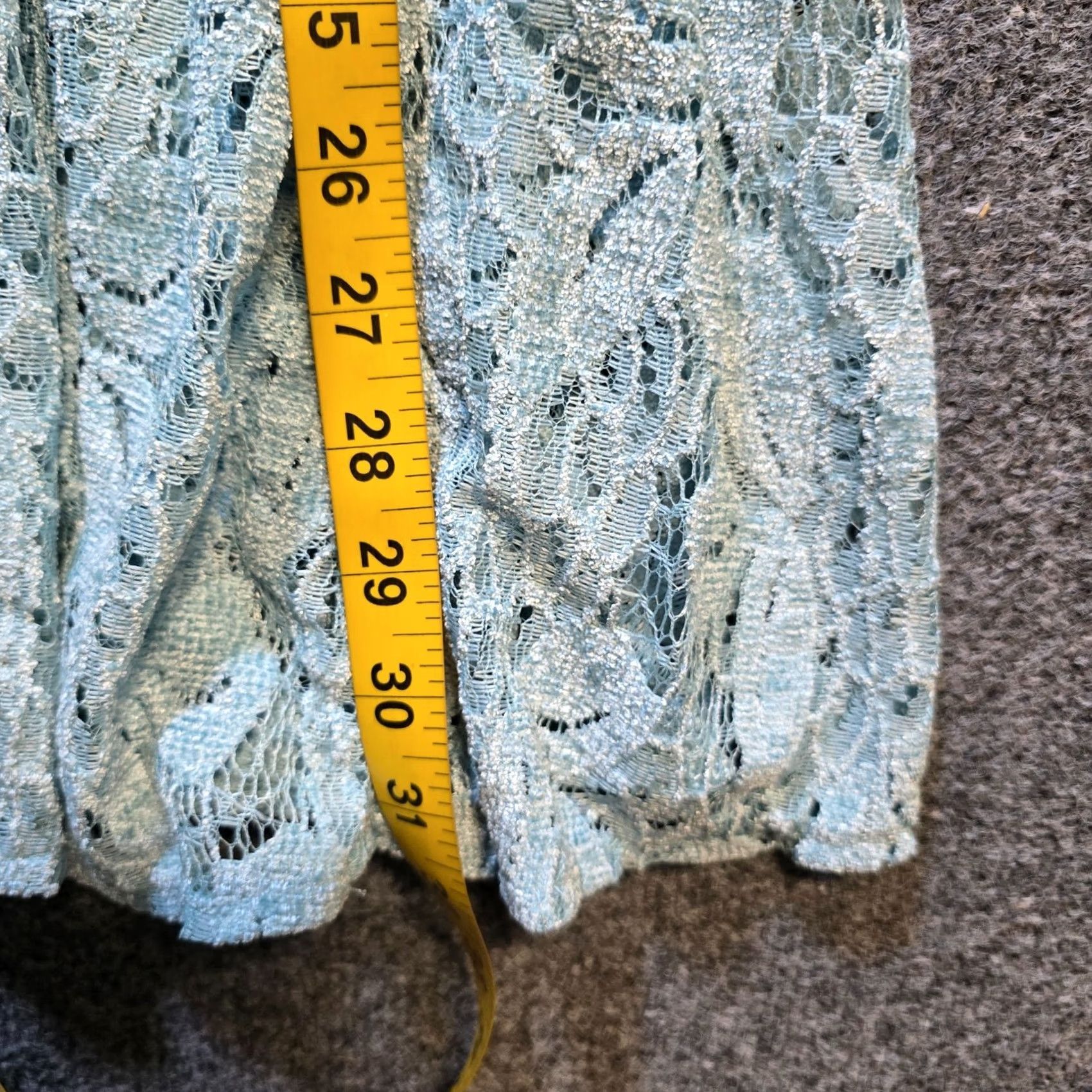 Free People Free People Dress Womens Size S Green Lace Sheer Peasant Boho Hippie Casual A-Line Short Sleeve Balloon Night? Size S / US 4 / IT 40 - 7 Thumbnail