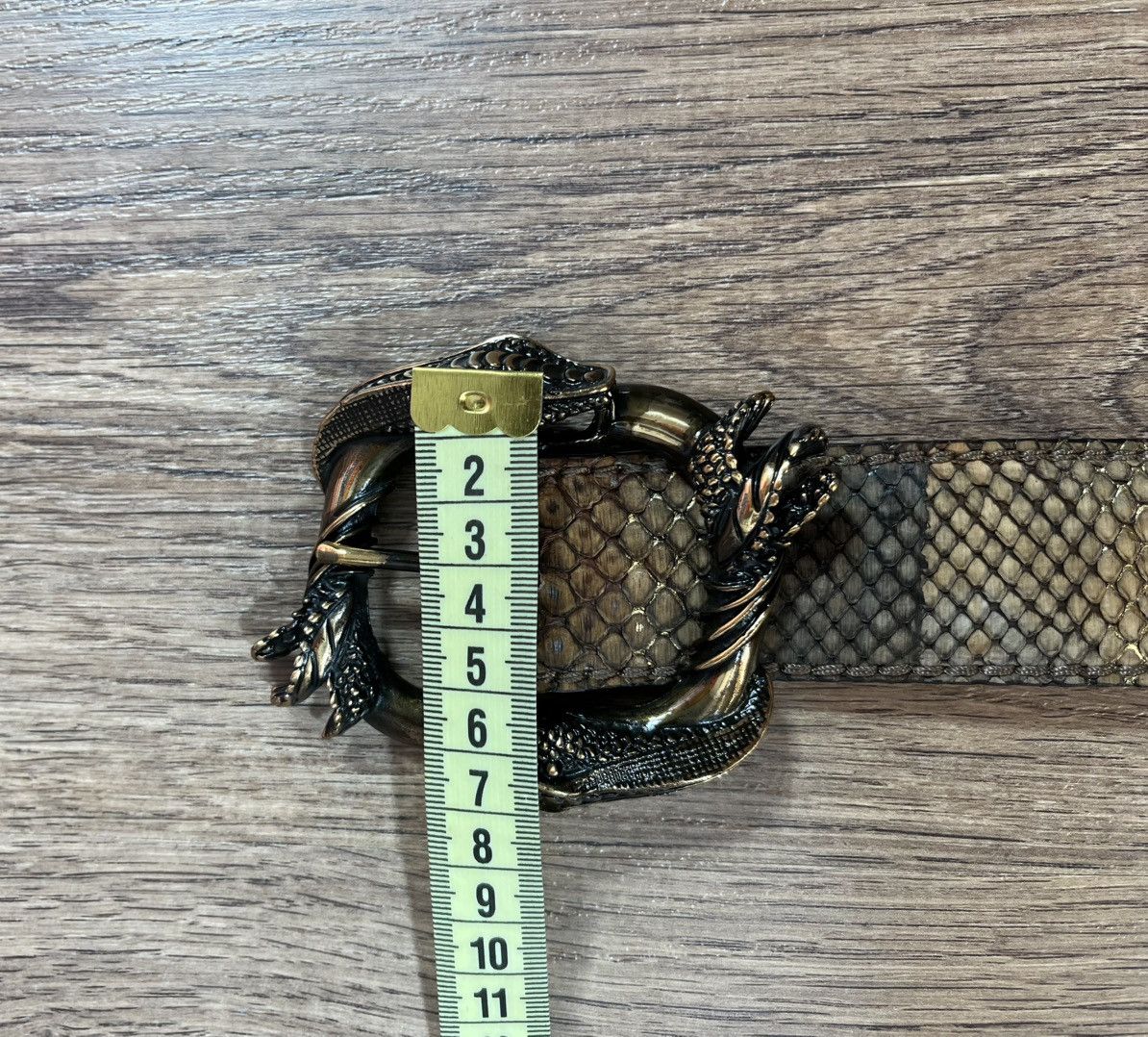 Leather Python Leather Reptile House Belt Prada Style Size ONE SIZE - 12 Thumbnail