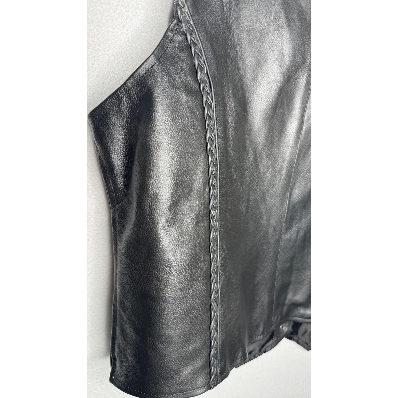 Xelement 1990s Xelement Black Leather Biker Vest Men’s XL NWT Size US XL / EU 56 / 4 - 18 Thumbnail