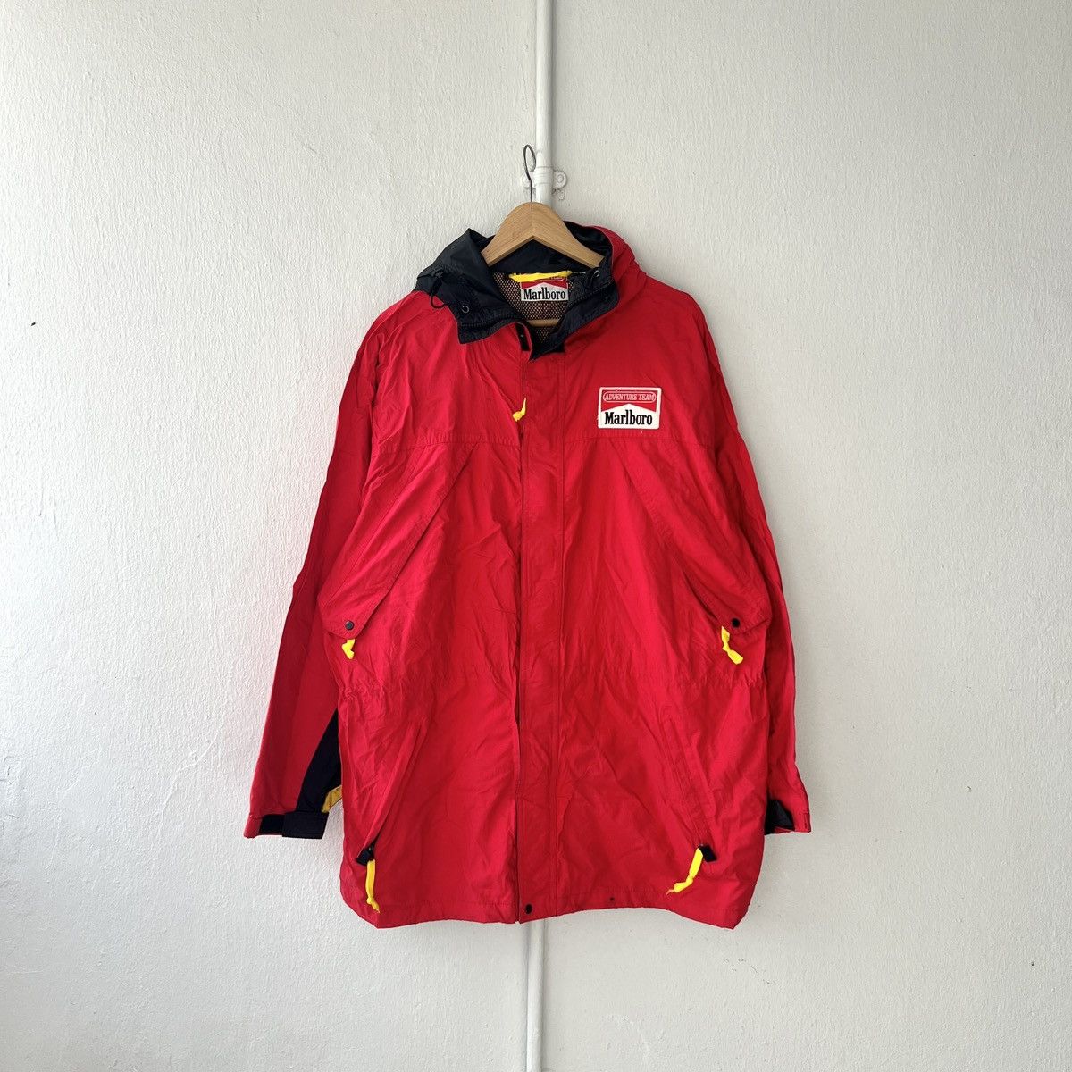Marlboro × Marlboro Adventure Team × Vintage Vintage 90s Marlboro Unlimited Windbreaker Raincoat Size US XL / EU 56 / 4 - 2 Thumbnail