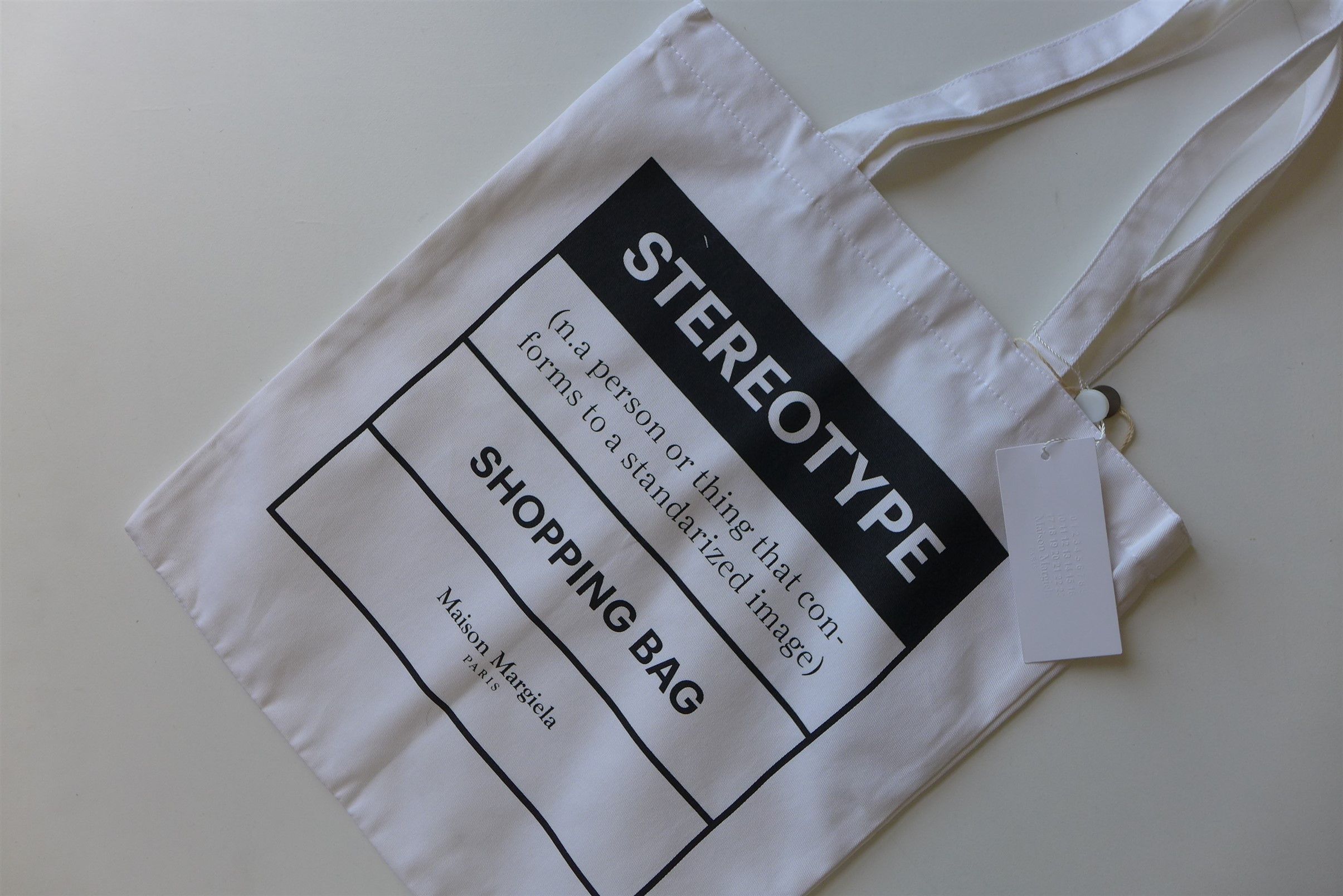 Maison Margiela Margiela Stereotype White Tote Bag Size ONE SIZE - 3 Thumbnail