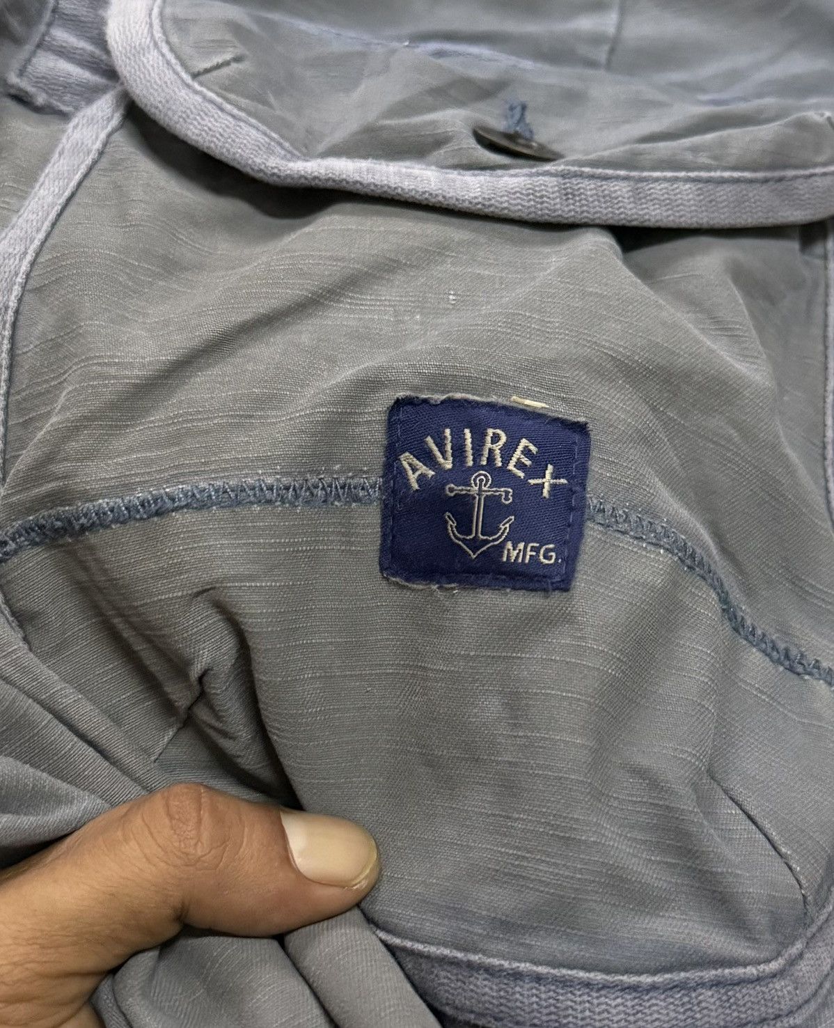 Avirex Avirex Cargo Pants Short Grey Size US 33 - 7 Thumbnail