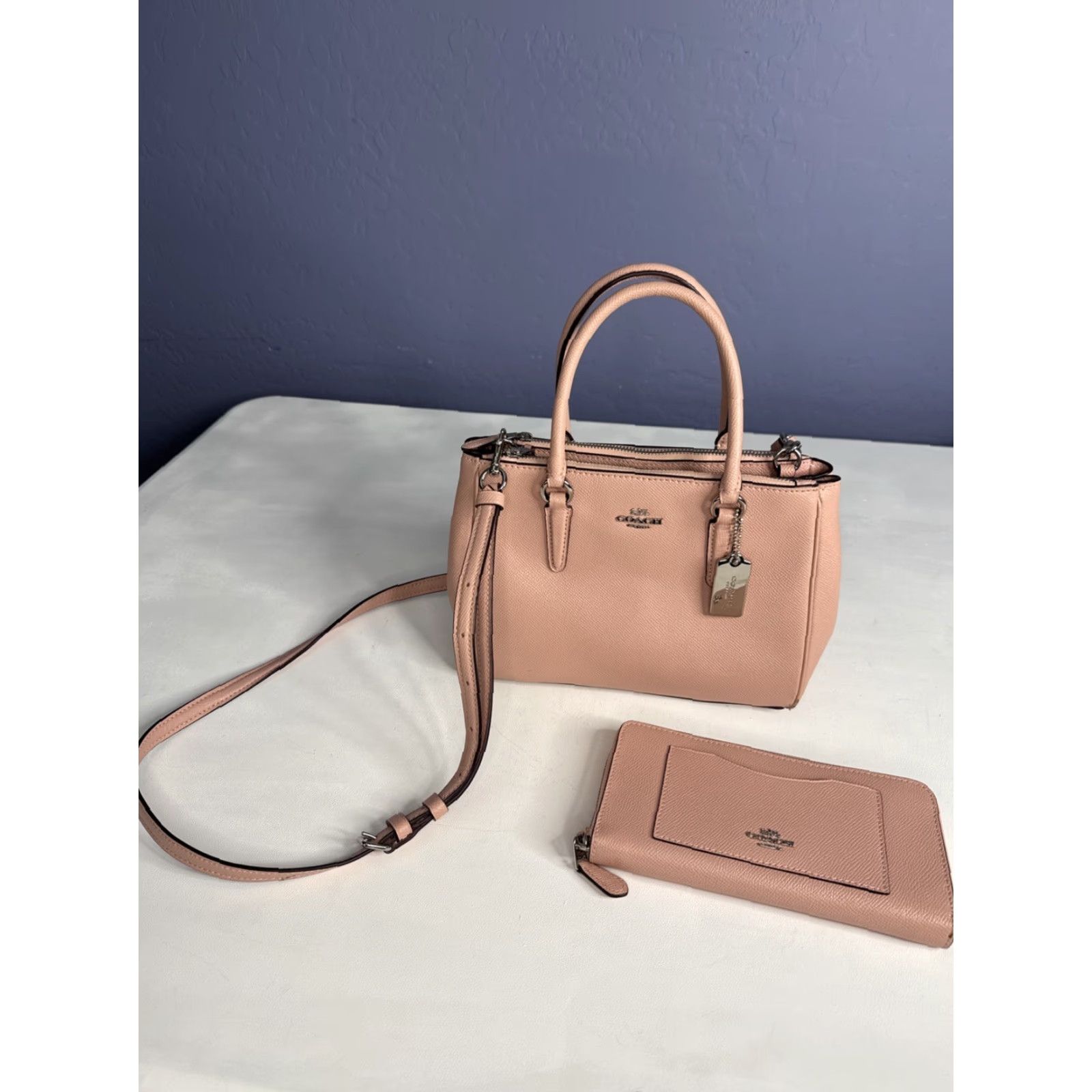 Coach Coach Bag Crossbody Mini Surrey Carryall Pink With Wallet Women Purse Size ONE SIZE - 2 Thumbnail