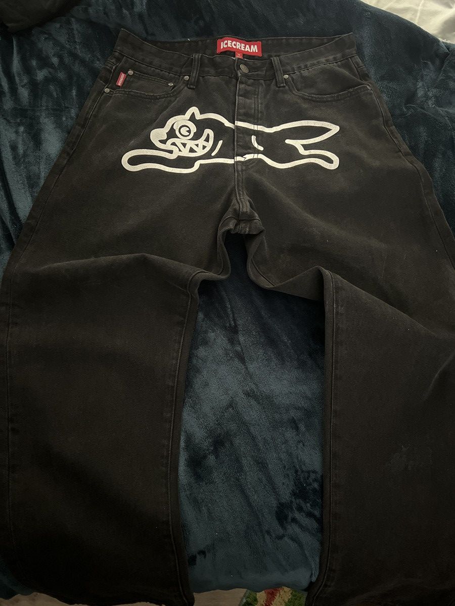Icecream bbc icecream black baggy jeans Size US 34 / EU 50 - 1 Thumbnail