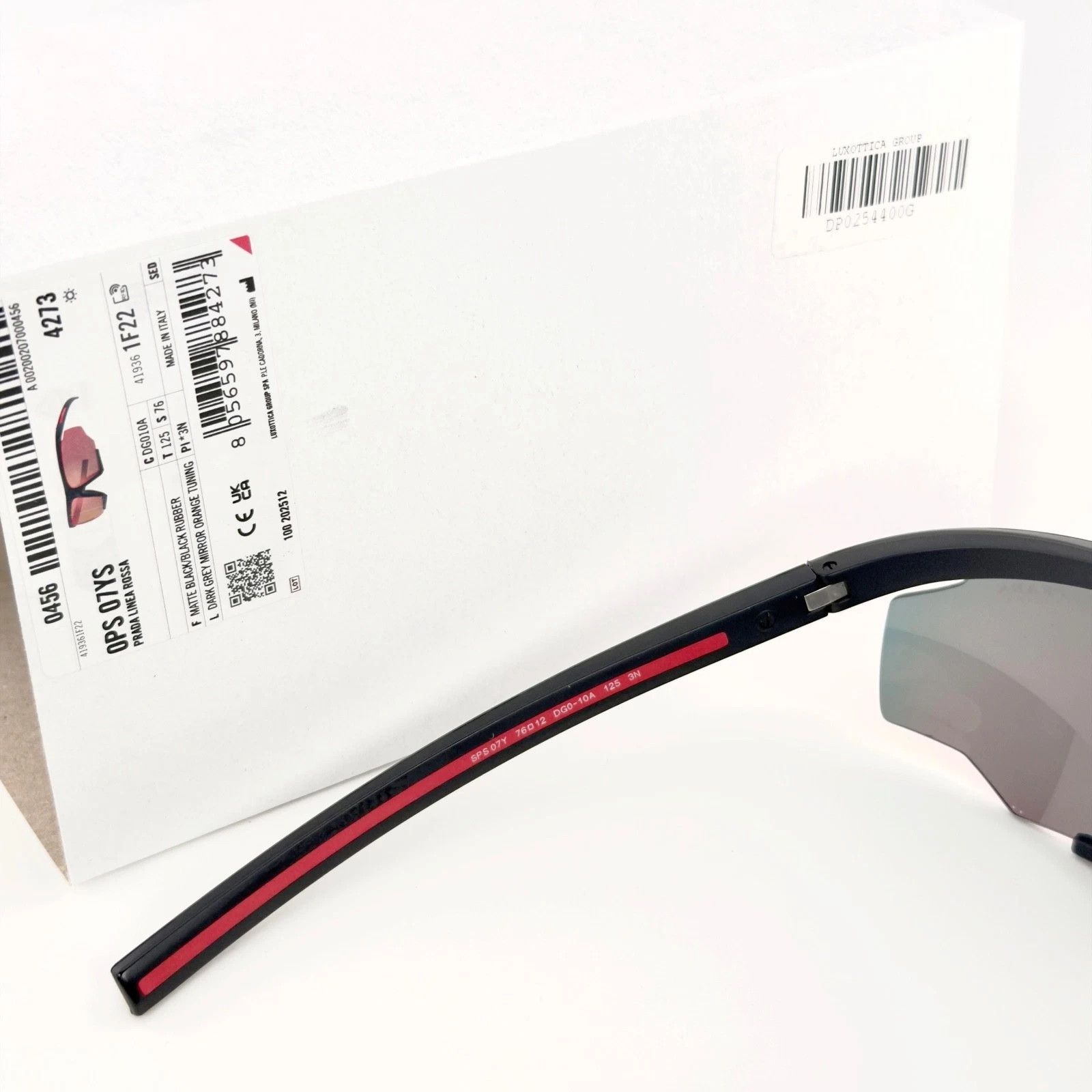 Prada PRADA PS07YS LINEA ROSSA ACTIVE 07Y Black Red TUNING Mirror Size ONE SIZE - 9 Thumbnail
