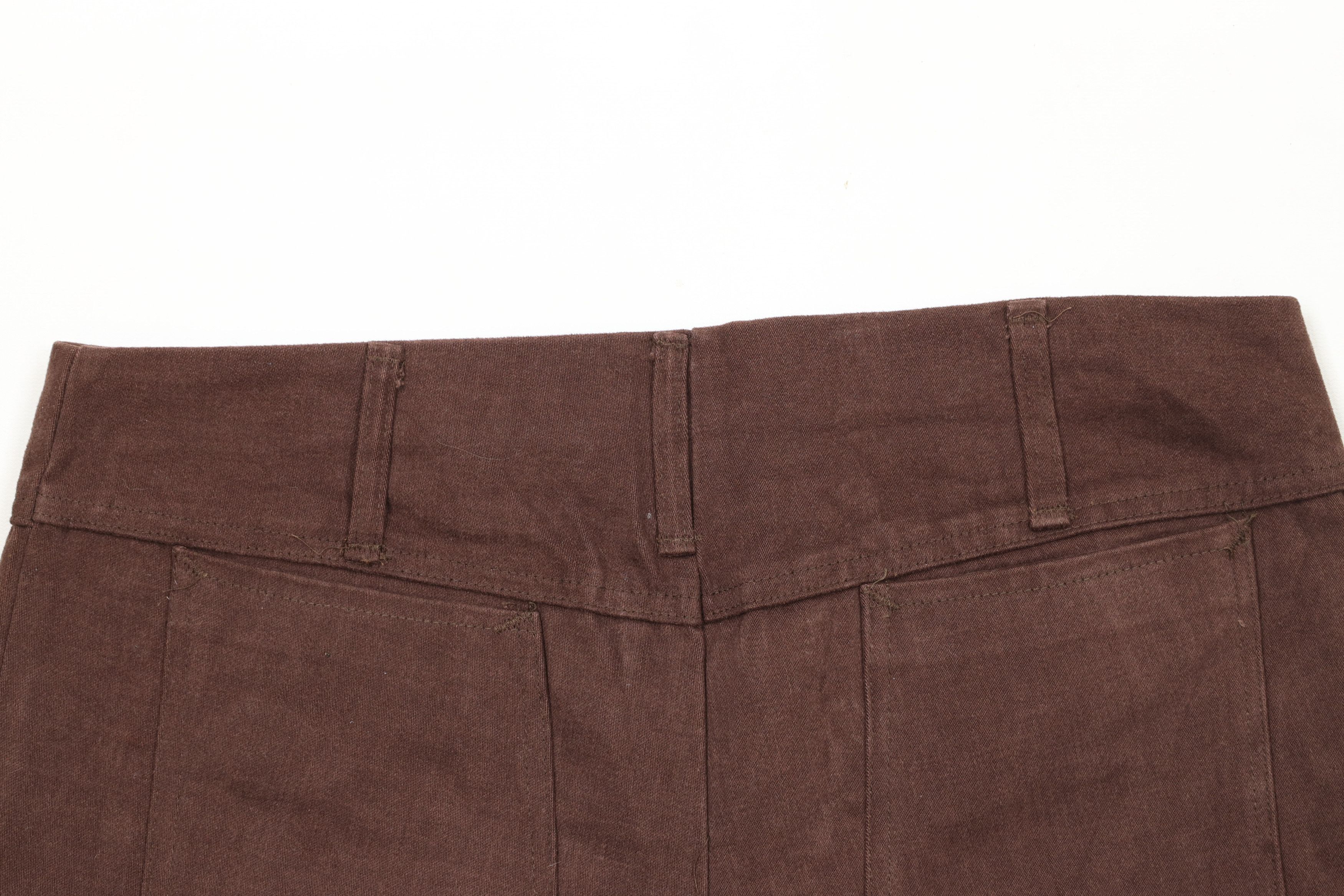 Vintage Vintage 70s Streetwear Chamois Cloth Booty Shorts Brown USA Size 32" / US 10 / IT 46 - 11 Thumbnail