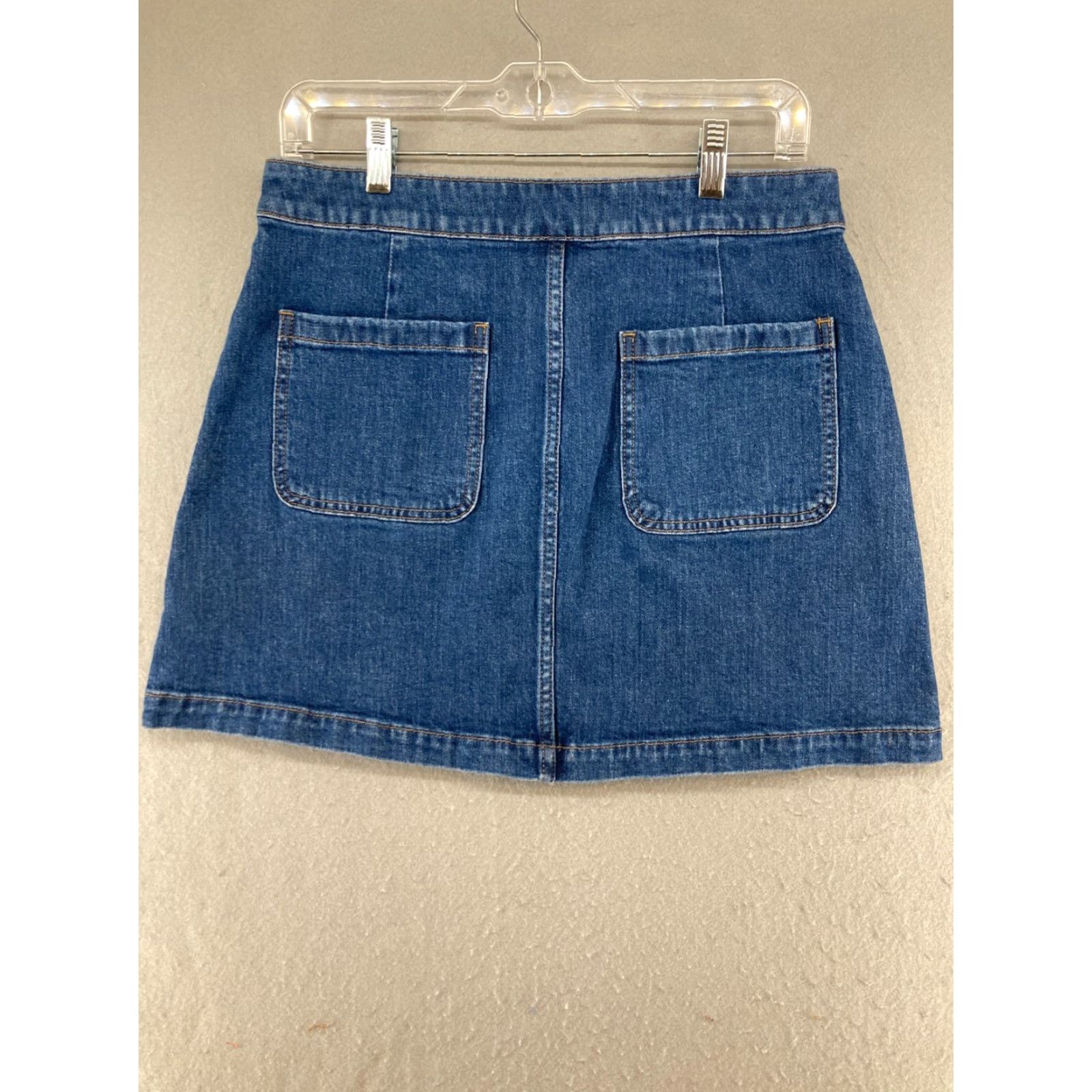 Madewell Madewell Women's Denim A-Line Skirt 30 Blue Stretch Zip High Rise Short Casual Spring Summer Women Size 30" / US 8 / IT 44 - 6 Thumbnail