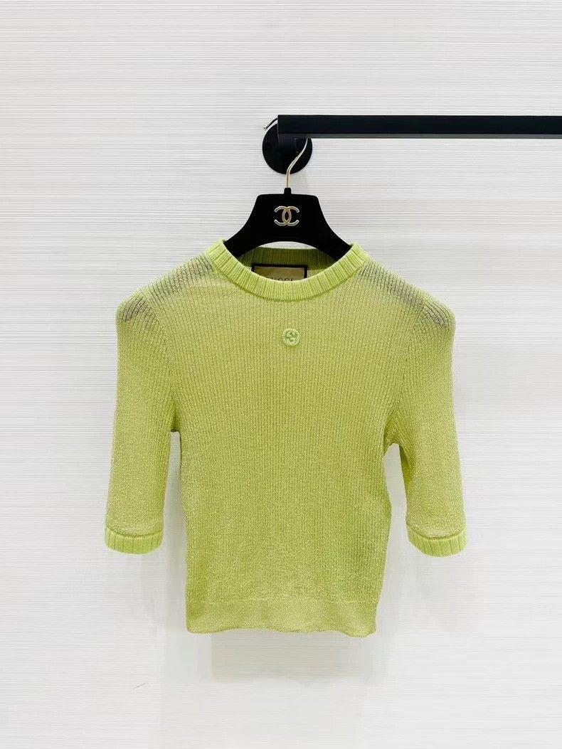 GucciKnitted micro-transparent short sleeves 2503-Nextarrow